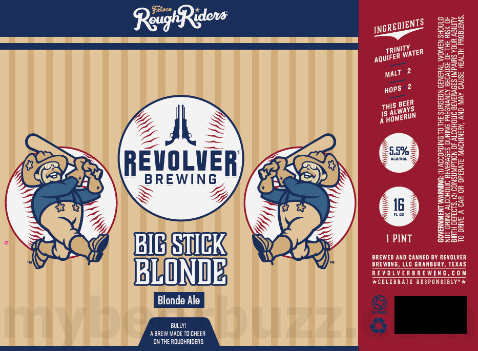Revolver Brewing Adding 8 Second Stout, Prickly Pear, Don’t Go Bacon My Heart, America’s Beer, Gridiron, All Cattle No Hat, Fire Grounds, Blood & Honey Light, Texan Rider, Oktoberfest, Gridiron, Lets Go Girls, Big Stick Blonde, Block T Blonde Ale, North Texas Blonde Ale, 817 Blonde and Texas Haze Cans 14 apostMBB 3668