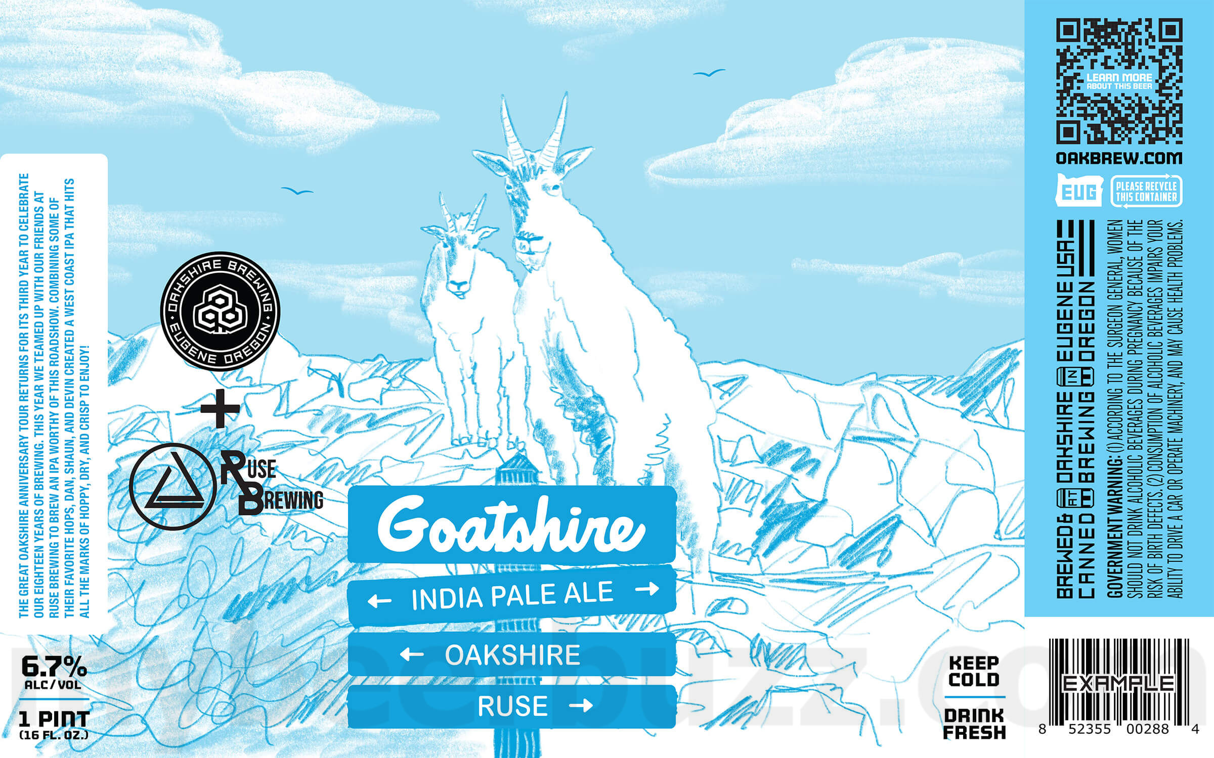 Oakshire Adding Rainbow Sherbet IPA, Hop Vice, Ruby Waves, The Oregon I Am, Miel Mi Amor, Sum Fun IPA, Visit Italia, Hazy Winter, Crater Days, Theme From The Bottom, Sum Fun IPA Red Shift, Dry-Hopped ESB, Theme From The Bottom Hefe Weissbier, Sum Fun Cetacean IPA, Big Black Jack, C.R.E.A.M., Spicy Cara, Sun Made Fruit Fusion Sour, Sum Fun Edison Effect, EFA, Sixteen, Theme From The Bottom Aunt Linda’s Fruit Cake, Theme From The Bottom Apple Pumpkin Pie, Theme From The Bottom Peanut Butter and Jelly Fluffernutter, Canadian Lager, Overcast Café, Sum Fun IPA Pyruvate Pathway, Shred Kindly, Visit Munich, Sun Made Fruit Fusion Sour, Visit Mexico, Line Dry Rye, A Life Beyond The Dream, This Is What Space Smells Like, Overcast Café Vanilla Macchiato, Theme From The Bottom Punch Breath, Theme From The Bottom Orange Creamsicle, Life In Slow Motion, Visit Japan, West Coast Waves, Theme From The Bottom Triple Berry, Sun Made Fruit Fusion Sour, Underground Luau, King Of The Hound, Hoptical Envelopment, Overcast Café Borgia, Sun Made Fruit Fusion Sour, Goatshire, American Porter, Sun Made Pineapple Mango Sour & Helles Lager Cans 14 apostMBB 3731