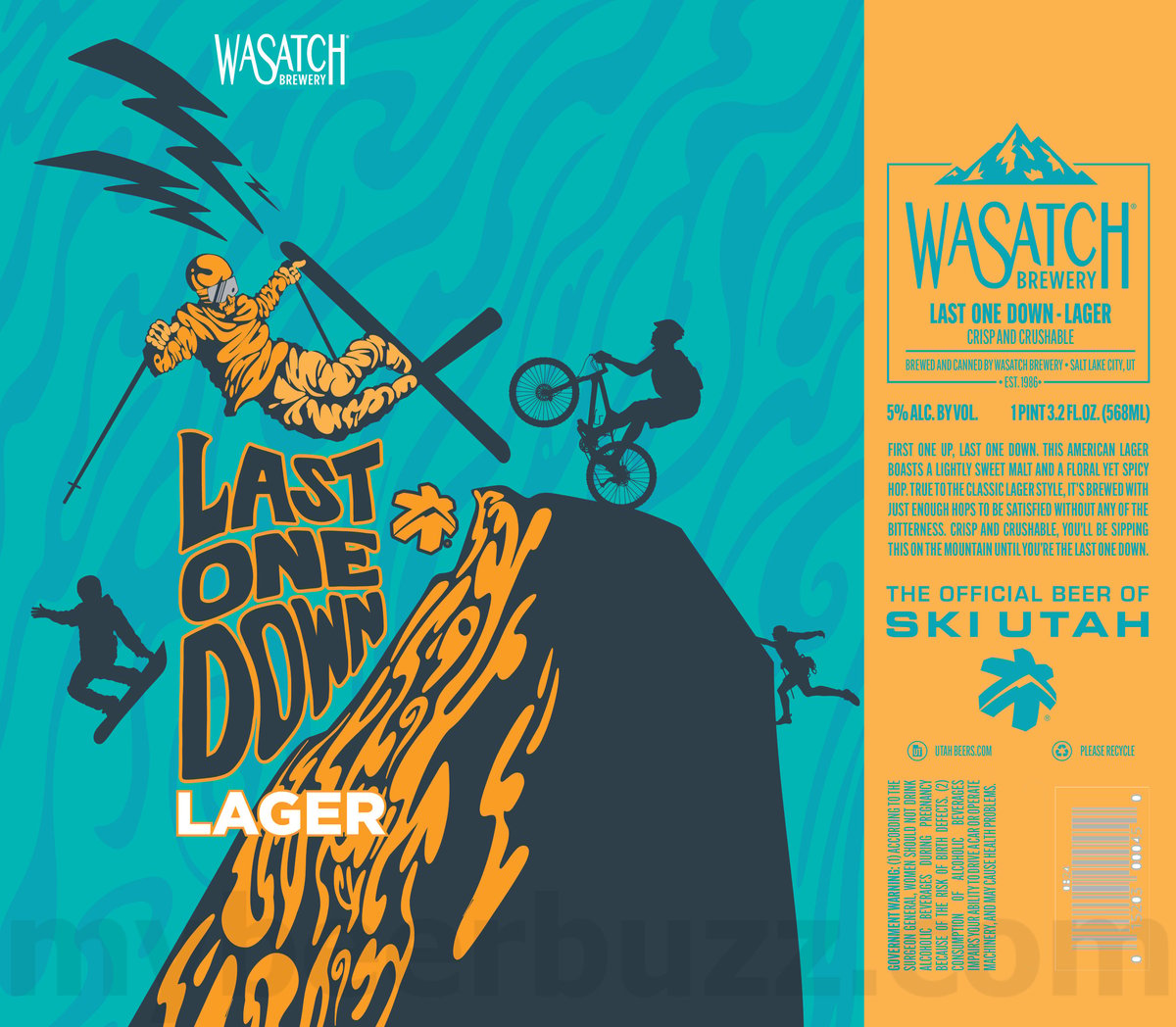 Wasatch Adding Strawberry Blonde Ale, Women Of Wasatch, Last One Down, Devastator, Top Of Main Series Witbier, Top Of Main Series Ginger Beer, SLC, UTX, Ghostrider IPA, Apricot Hefeweizen, Blueberry Hefeweizen & Top Of Main Series Raspberry Ale Cans 14 apostMBB 3767