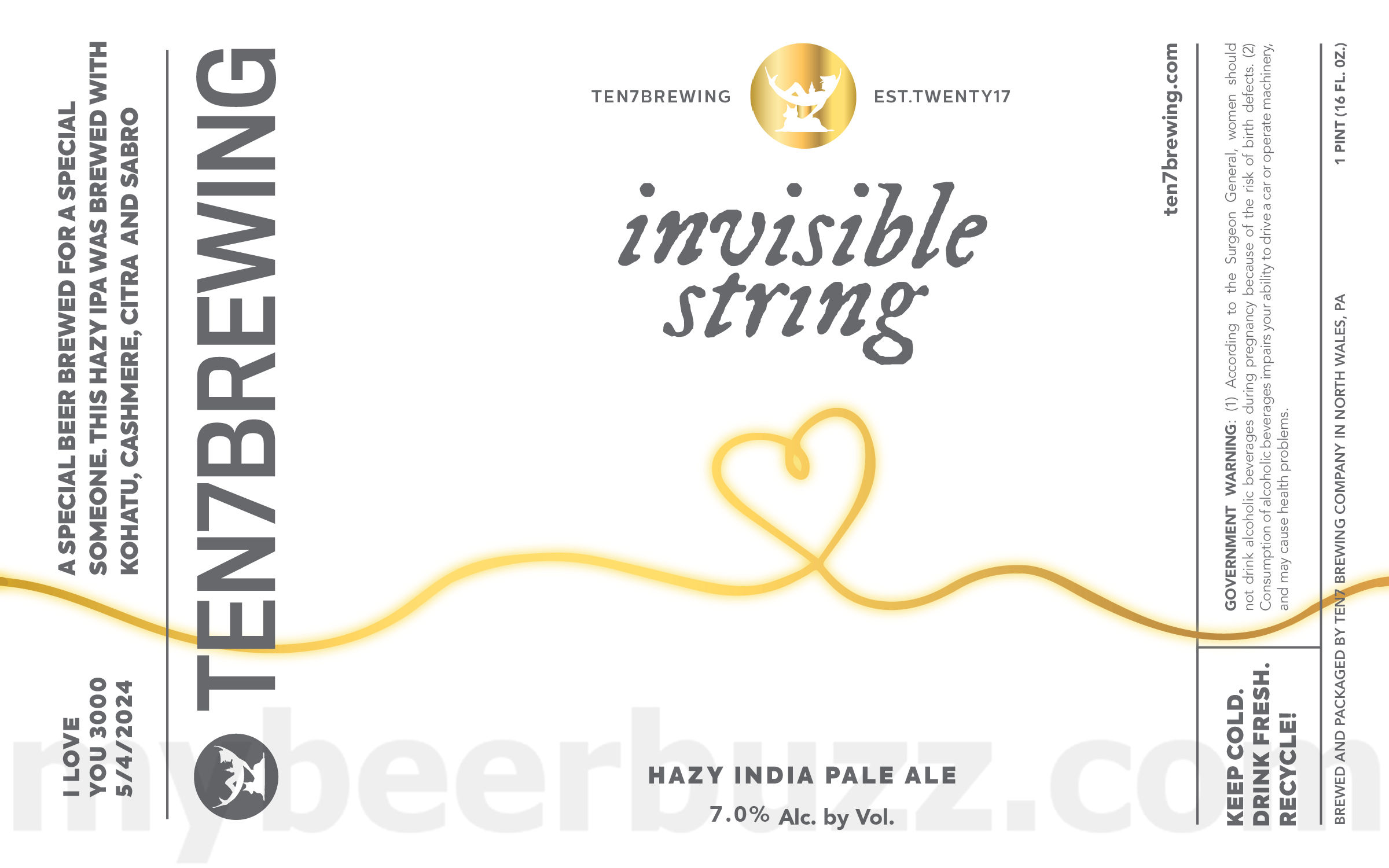 Ten7 Brewing Adding 2021 A Haze Odyssey & Invisible String 8 apostMBB 3806