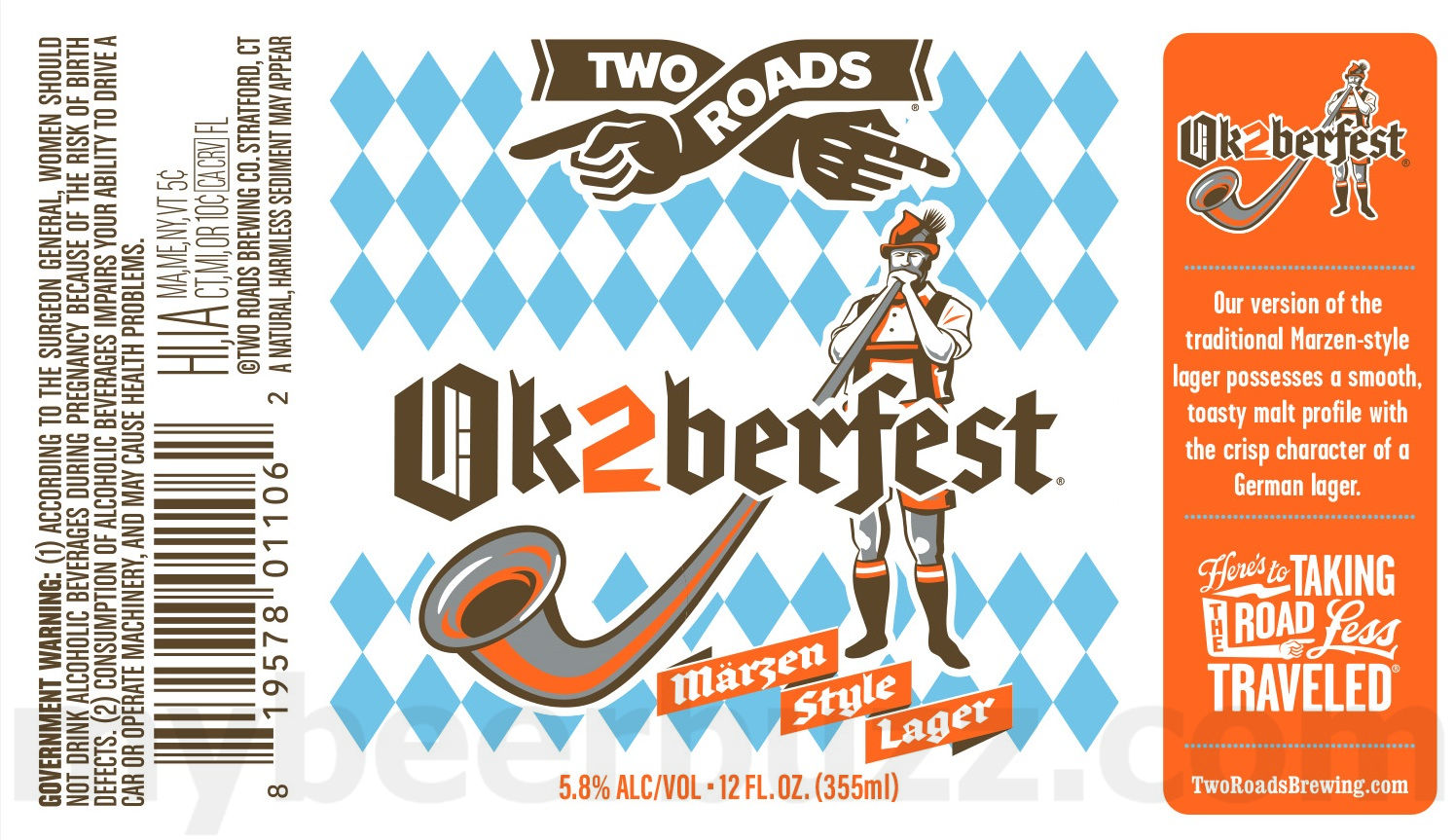 Two Roads Adding Europa With Balsamic Vinegar, 2021 Igor’s Dream Variants, Gingerbread Pastry Amber, Barrel-Aged Chocolate Hazelnut Stout, Stratcity, Eisbock, Ok2berfest, Urban Funk, Second Life, Synopsis Black Currant, Party Cake, Synopsis Prickly Pear, Barrel-Aged Chocolate Cookie Stout, Barrel-Aged Caramel, Flanders-Style Brown, Mega Juicy, Lil’ Juicy, Sea Salt Stout, Liquid Cure-Age, Pineapple Super Diesel & Unorthodox 10 apostMBB 3825