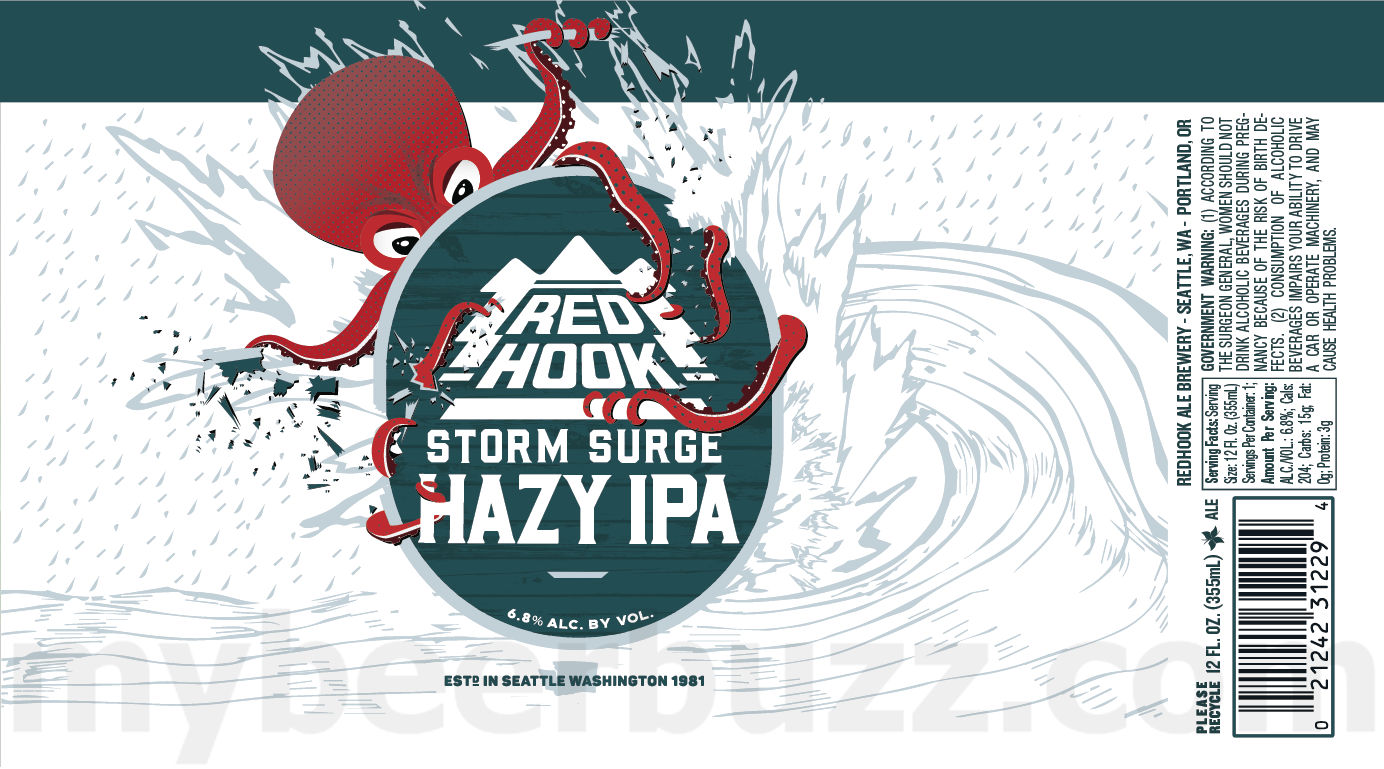 Redhook Adding Storm Surge Hazy IPA, Long Hammer IPA & Hazy Big Ballard Cans 11 apostMBB 3842
