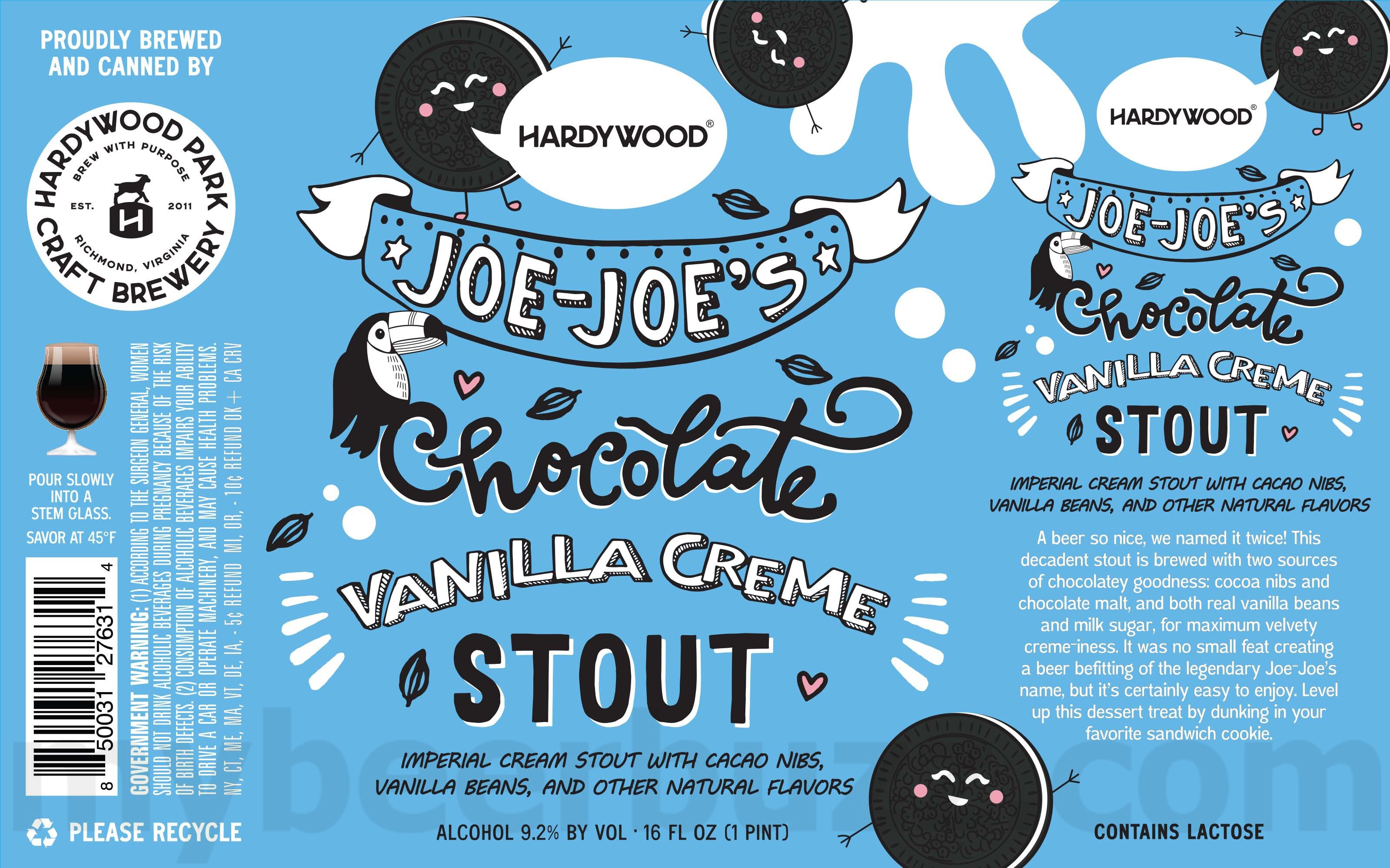 Hardywood Adding Frosty GBS, Bourbon Barrel GBS, Raspberry Stout, Baltic Sunrise, Trader Joe's, Pils, Fightin’ Hokies, Triumverate, Distorted Perception, Baltic Sunrise, Bourbon Barrel Cru, Tropic Like It’s Hot, Richmond Lager, Singel, Cuvée Rosé, Virginia Blackberry, Cuvee Peach, Gingerbread Stout, Rum Barrel Pumpkin, Pils, Richmond Dark Lager, Sheep Mullet, Tropical Sheep Mullet, Baja Sheep Mullet Bourbon Barrel Cru, Cosmic Sheep Mullet, Joe-Joe's Chocolate Vanilla Creme Stout, Chocolate Peppermint Stout, Dark Chocolate Peanut Butter Porter, Cancer Sucks, 2025 Peppermint Bark Stout & Kentucky Christmas Morning 24 apostMBB 3869