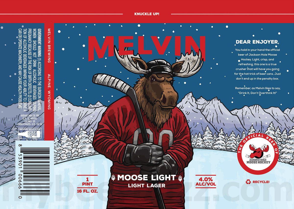 Melvin Brewing Adding Heyzeus, Pilsgnar, Star Valley and Me Myself, Vladimir Gluten, Back In Da Haze, Sampan, Free Rise, The Dry Hopper’s Guide To The Galaxy, Bonita Bonita Mtn Style, Old Pal, Melvin Vol. 1, Huckleberry Haze, Whoa Nellie, Hope, Space Station, Ankle Buster, Treeline, Twilight Trance, Juice Theorem, Velvet Rut, Bright Moments, 2X Thor, Pass The Beat, Barrel-Aged Ruckus, Space Station, Perpetual Peach, Night Visions, Sour Soul Vol 1, Sunspanked, Liquid Blanket, Zim Sen, Hvy Dty, Boom Shakazacca, Yuzulander, Country Lager, Noon Whistle Tuttle Bottom, Scenario, Plumage, Moose Light & Thai Cans 8 apostMBB 3883
