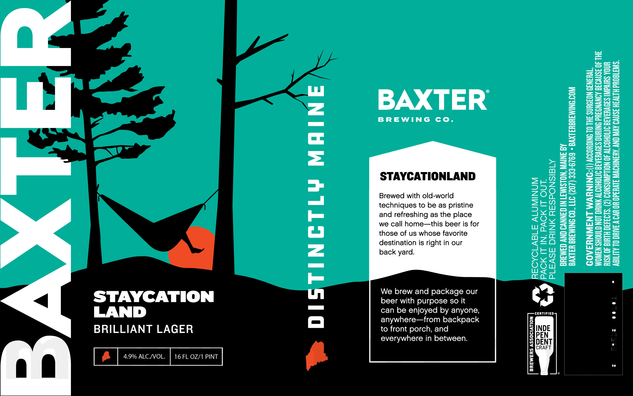 Baxter Brewing Adding Innuendo, Popham Beach, Howl Together, Coastal Haze, Staycation Land, Window Seat, FreeJacks IPA & Name Me Cans 12 apostMBB 3939