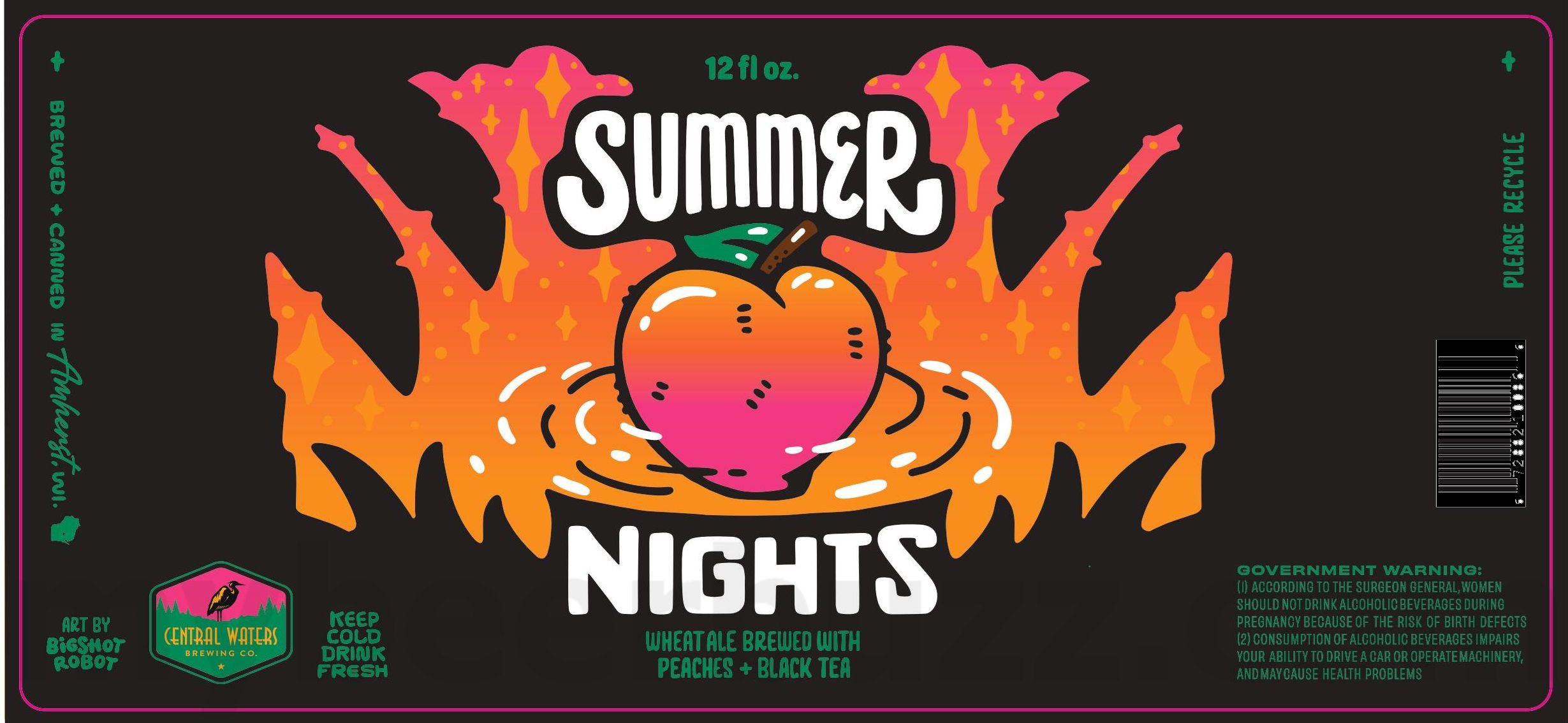Central Waters Adding Peach Bellini Cans, Key Lime Gose, Karen, Wendy, Laid Back, Black Gold, Fat Elvis, Tomorrow River Helles, Why Is The Cake Gone, Duncan, Reese And Desist Stout, Fantasma Cosmico Chocolate Stout, Summer Nights & Vanilla Cherry Stout Bottles 8 apostMBB 3963