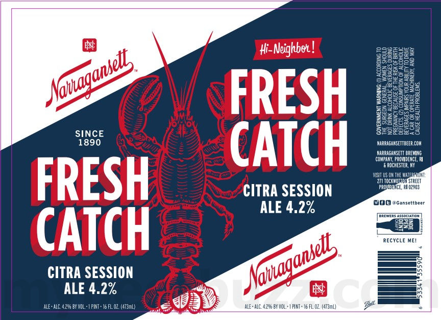 Narragansett Adding Del’s Rhode Island Hard Tea & Del’s Mango-Passionfruit Shandy / Fresh Catch 8 apostMBB 3968