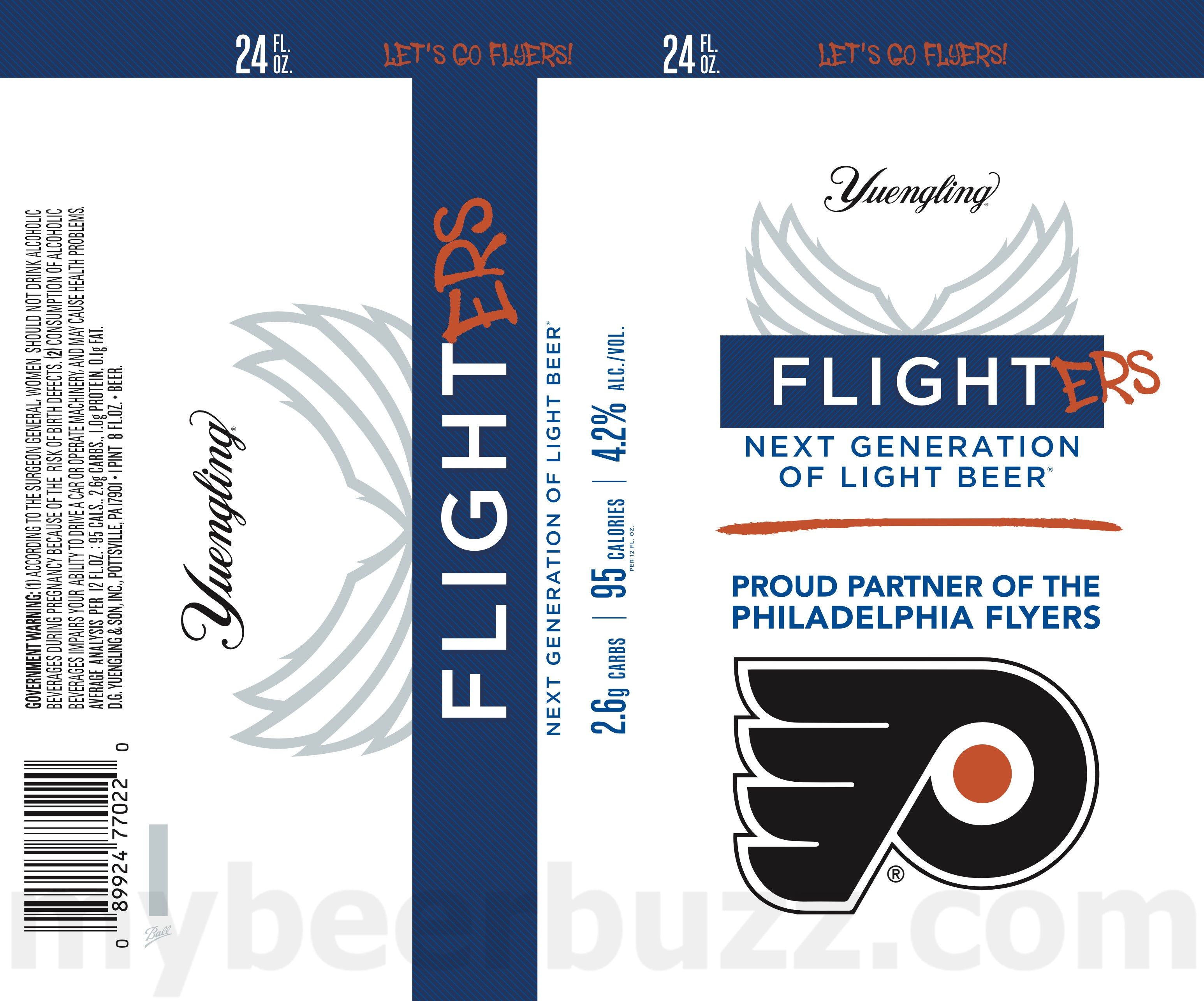 Yuengling Adding Flight – The Next Generation Of Light Beer / Flighters Philadelphia Flyers Packaging 8 apostMBB 3971