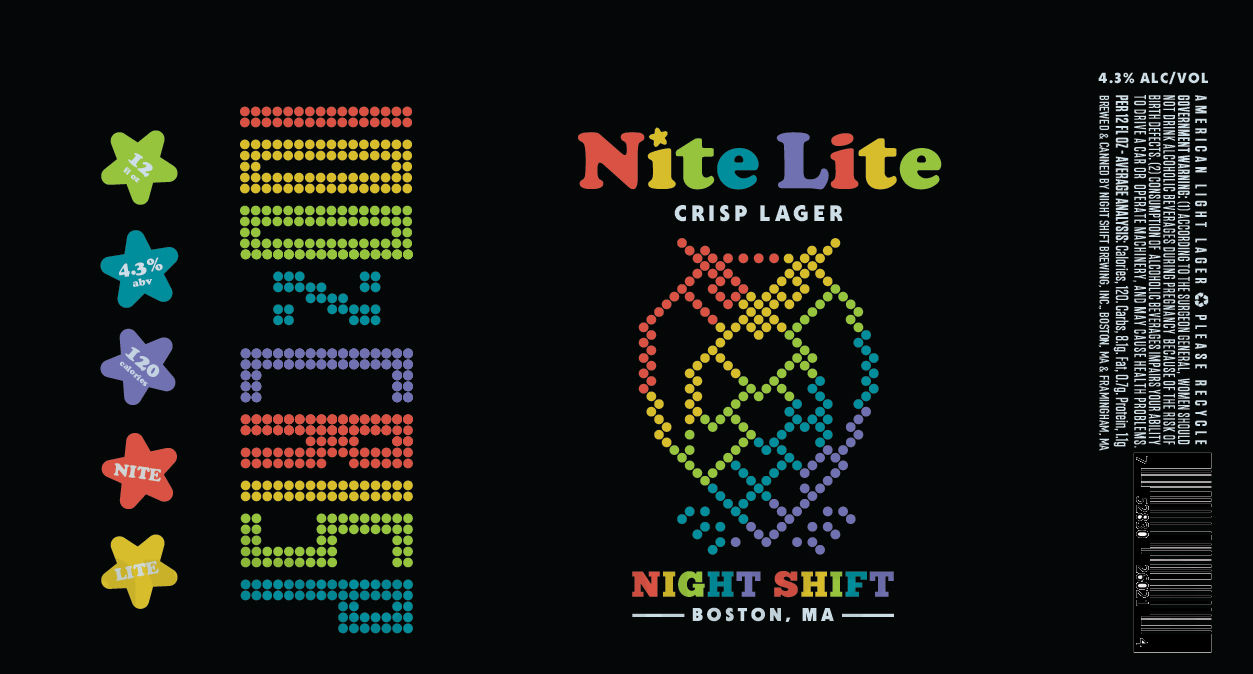 Night Shift Gravitas NE Triple IPA, Fluffy, Craigerator, Mainer Weisse, Cow Tipper, Chance The DIPA, Snowball Fight!, Night Fever, The 87, Fluffinity, Nite Heavy, Nite Lite & Mirage Return 8 apostMBB 3983