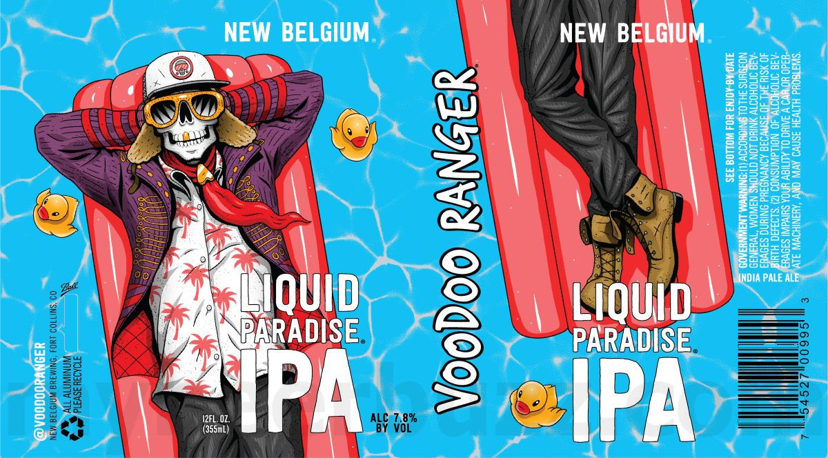 New Belgium Working On Voodoo Ranger Xperimental IPA / Liquid Paradise IPA 8 apostMBB 3985