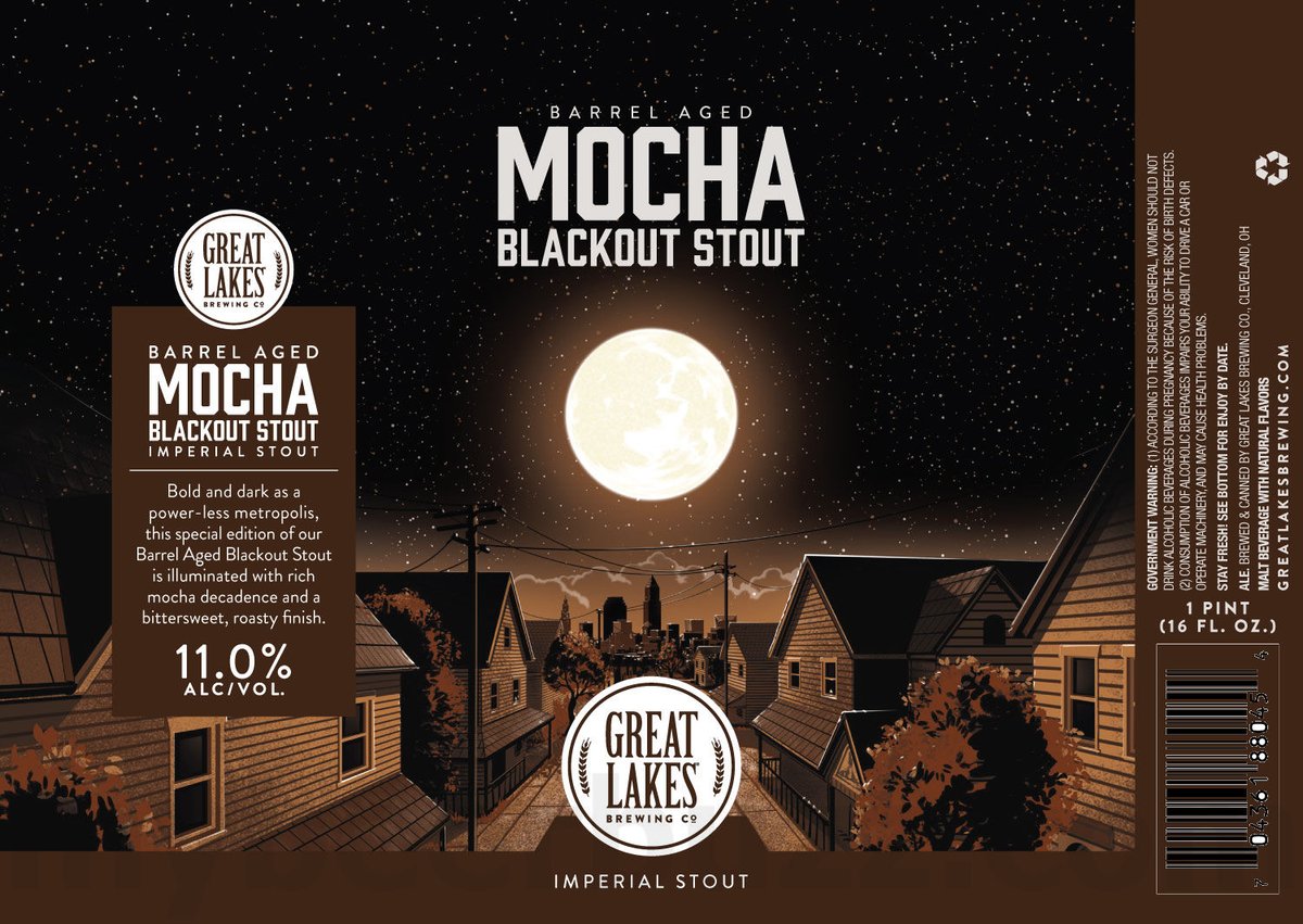 Great Lakes Adding Barrel Aged Mocha Blackout Stout Great Lakes Adding Barrel Aged Mocha Blackout Stout