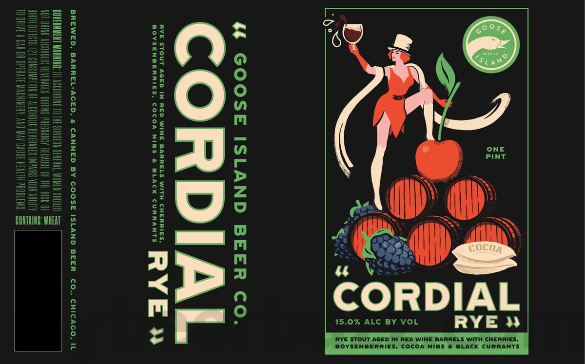 Goose Island Adding Cordial Rye Stout Cans Goose Island Adding Cordial Rye Stout Cans