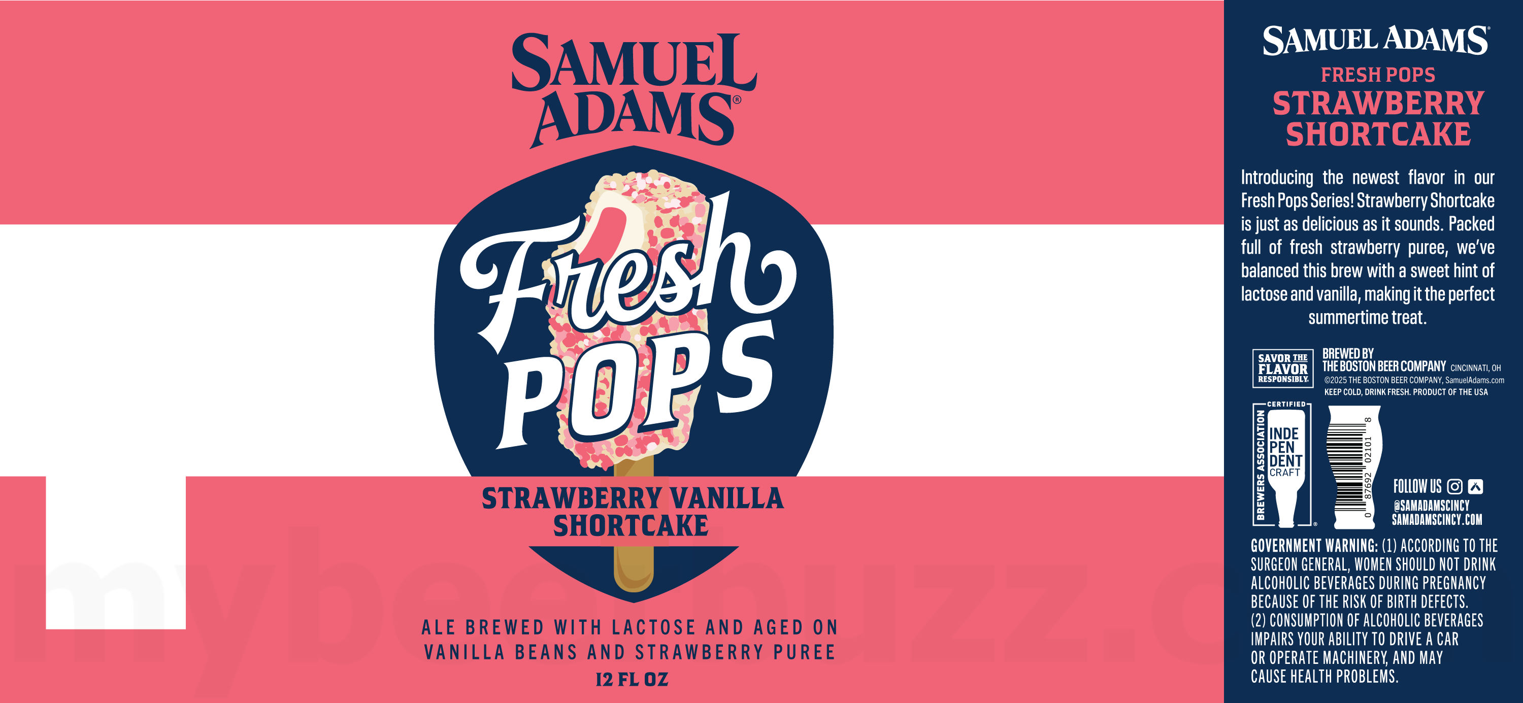 Samuel Adams Adding Fresh Pops Orange Creamsicle & Fresh Pop Strawberry Vanilla Shortcake Samuel Adams Adding Fresh Pops Orange Creamsicle & Fresh Pop Strawberry Vanilla Shortcake
