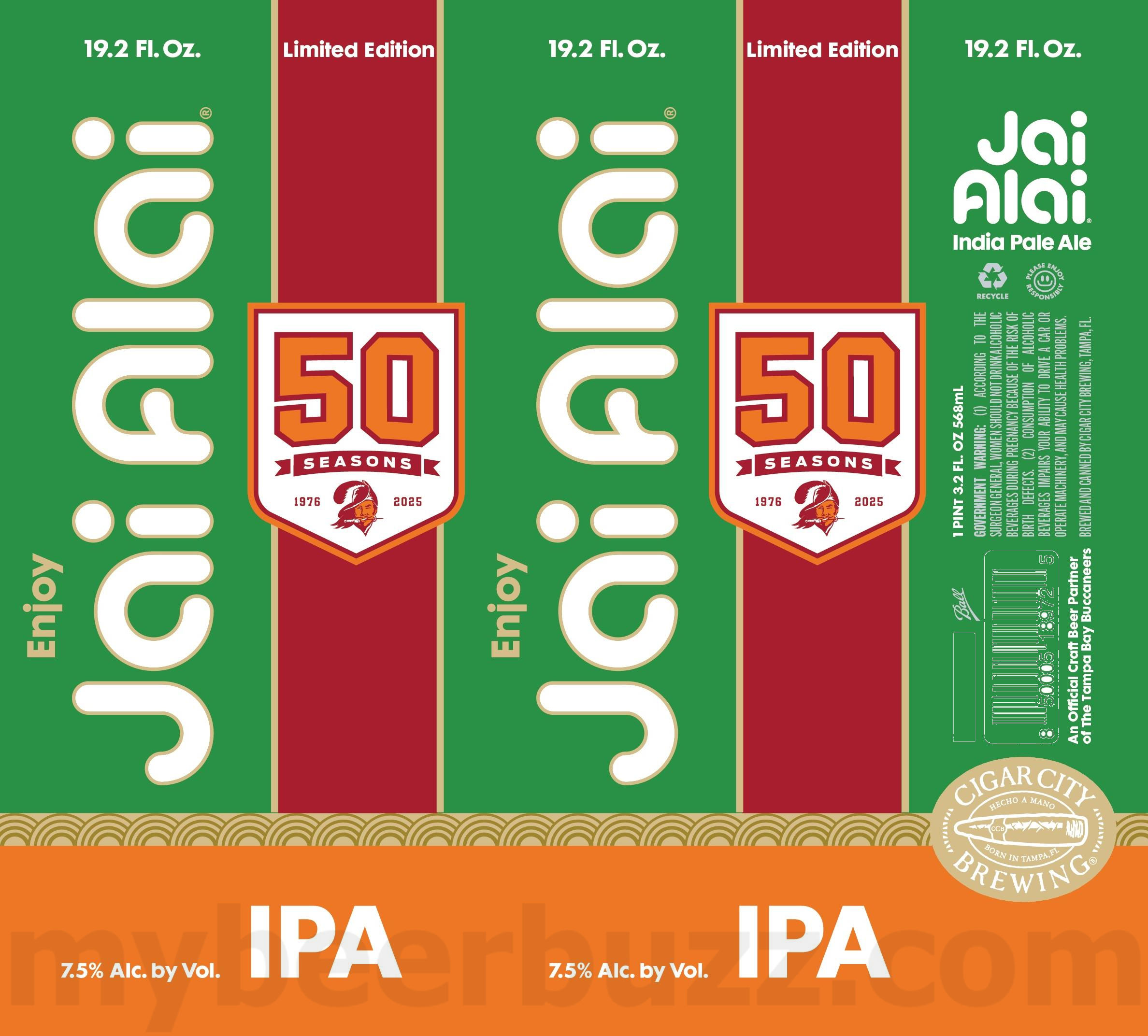 Cigar City & The Tampa Bay Buccaneers Team Up For Jai Alai 50 Seasons Cigar City & The Tampa Bay Buccaneers Team Up For Jai Alai 50 Seasons
