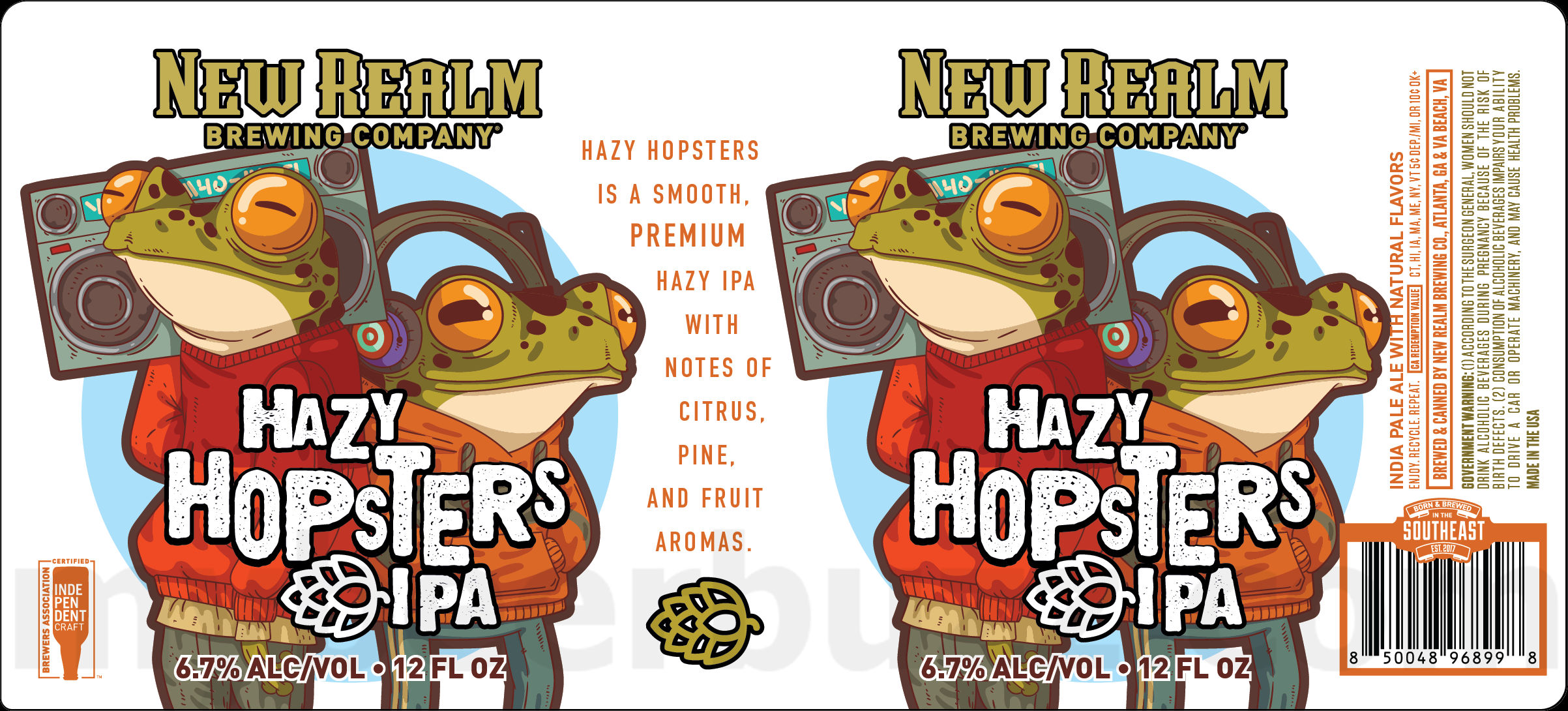 New Realm Adding Hazy Hopsters IPA Cans 8 apostMBB 4068