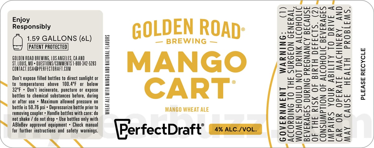 Michelob ULTRA, Elysian Space Dust, Goose Island IPA, Kona Big Wave, Goose Island Hazy Beer Hug, Golden Road Mango Cart, Busch Light, Bud Light & Stella Artois Coming To PerfectDraft System 11 apostMBB 4077