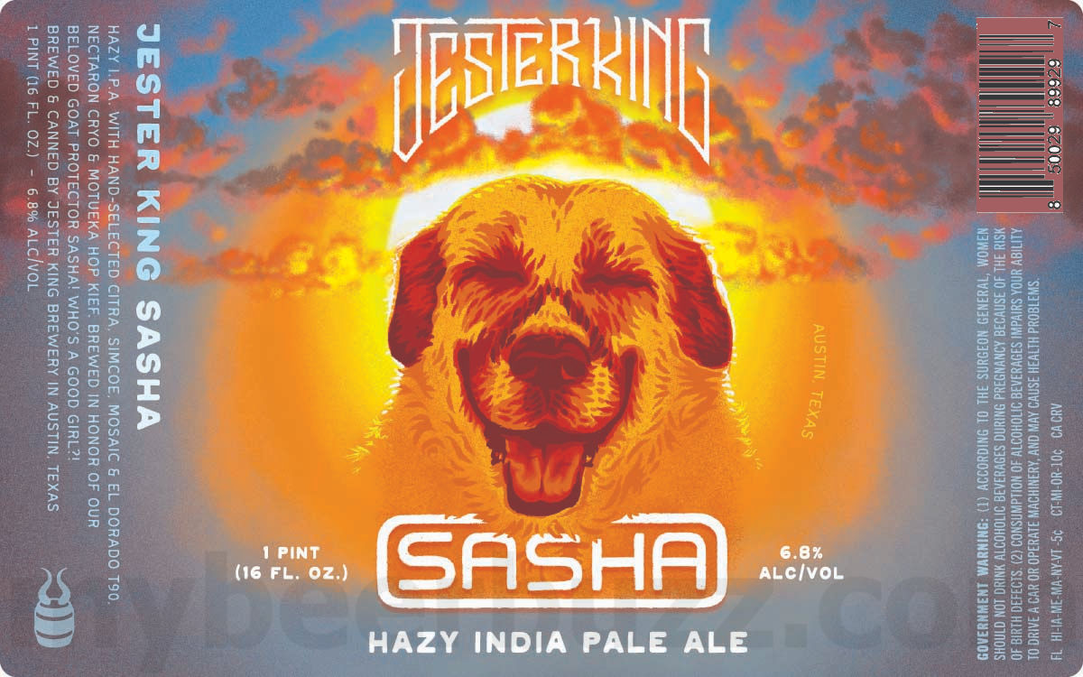Jester King Adding Sasha Hazy IPA Cans Jester King Adding Sasha Hazy IPA Cans