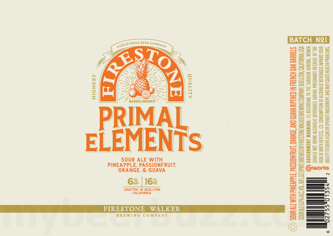 Firestone Walker Adding Primal Elements Pineapple Firestone Walker Adding Primal Elements Pineapple