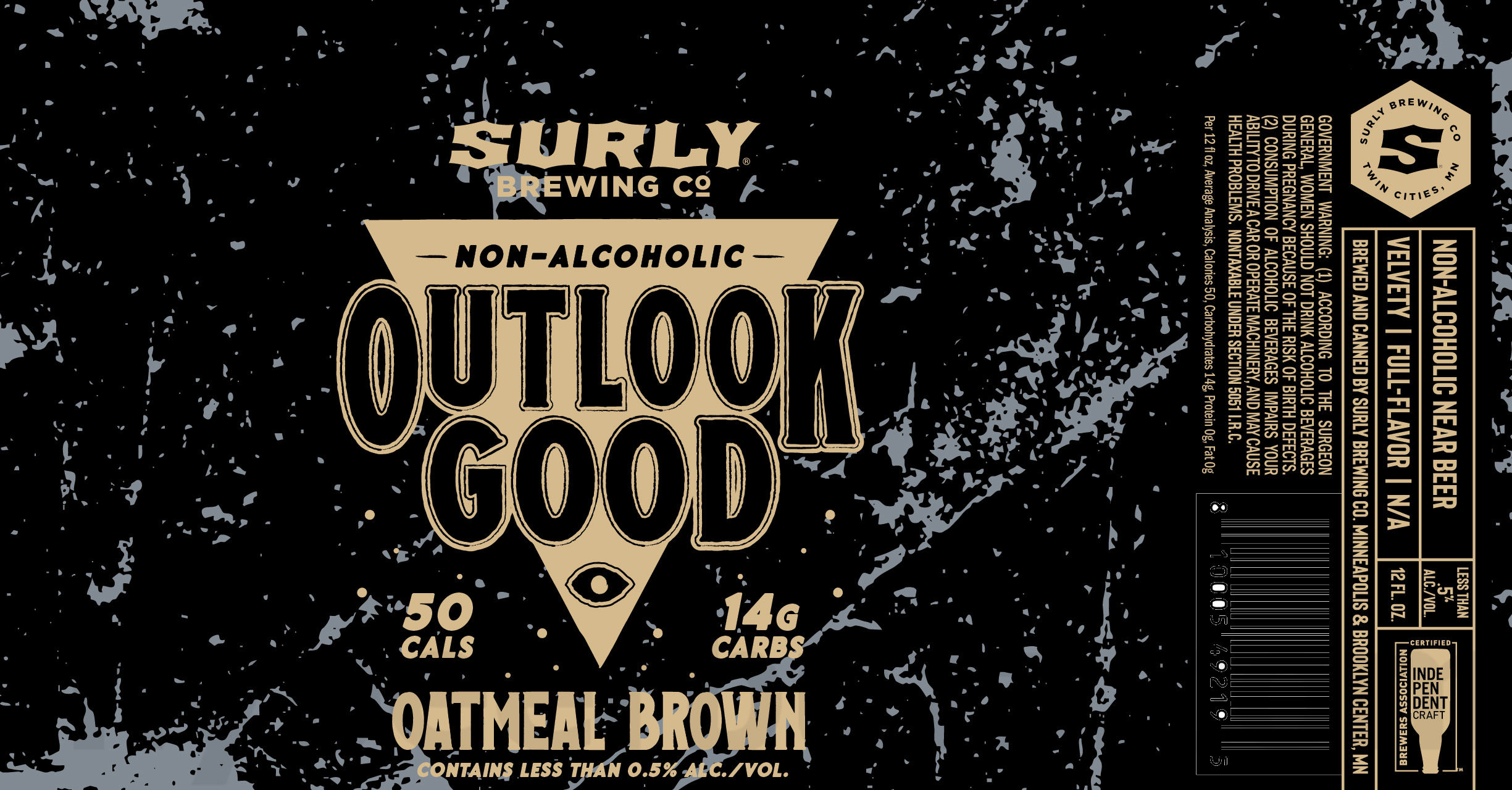 Surly Adding Outlook Good Hoppy Pale & Outlook Good Oatmeal Brown Non-Alcoholic Beers Surly Adding Outlook Good Hoppy Pale & Outlook Good Oatmeal Brown Non-Alcoholic Beers