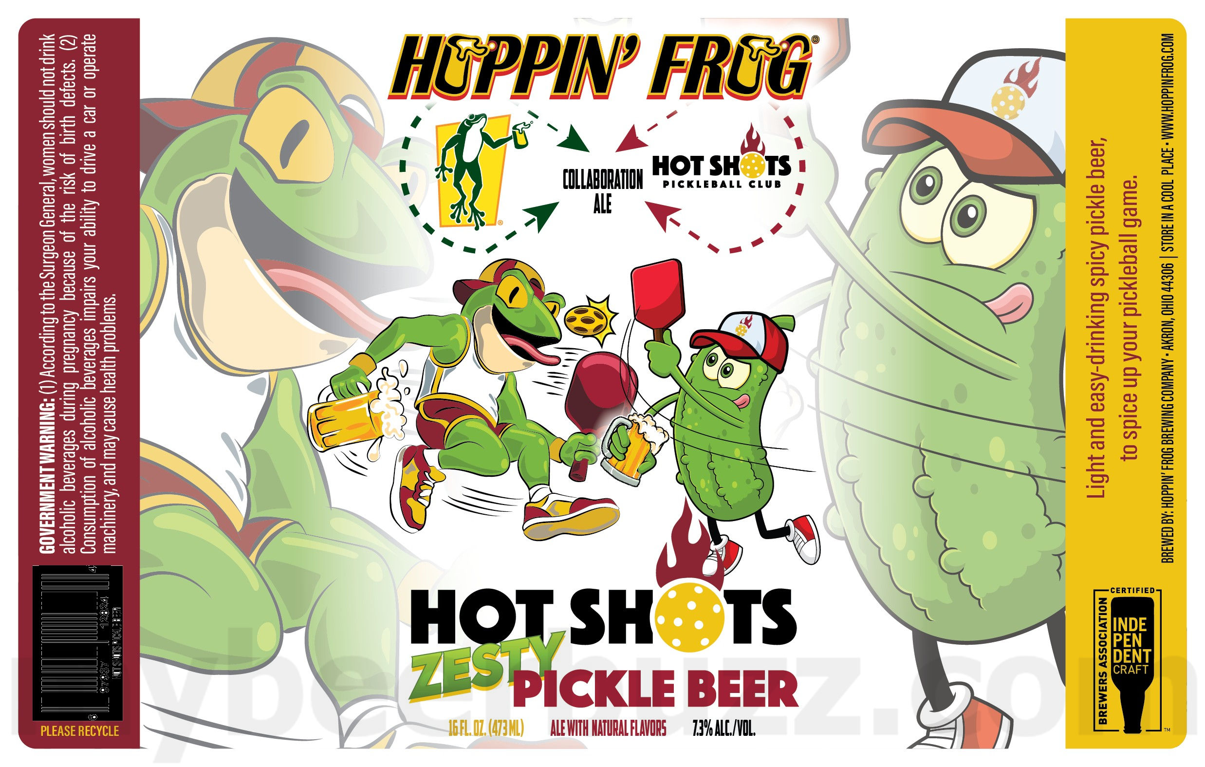 Hoppin’ Frog Adding Hot Shots Zesty Pickle Beer Collaboration Hoppin’ Frog Adding Hot Shots Zesty Pickle Beer Collaboration