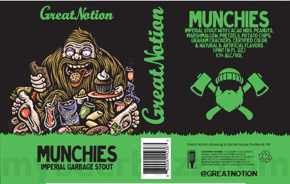 Great Notion Adding Bicycle Day Highly Experimental Tart Ale & Munchies Garbage Stout Great Notion Adding Bicycle Day Highly Experimental Tart Ale & Munchies Garbage Stout