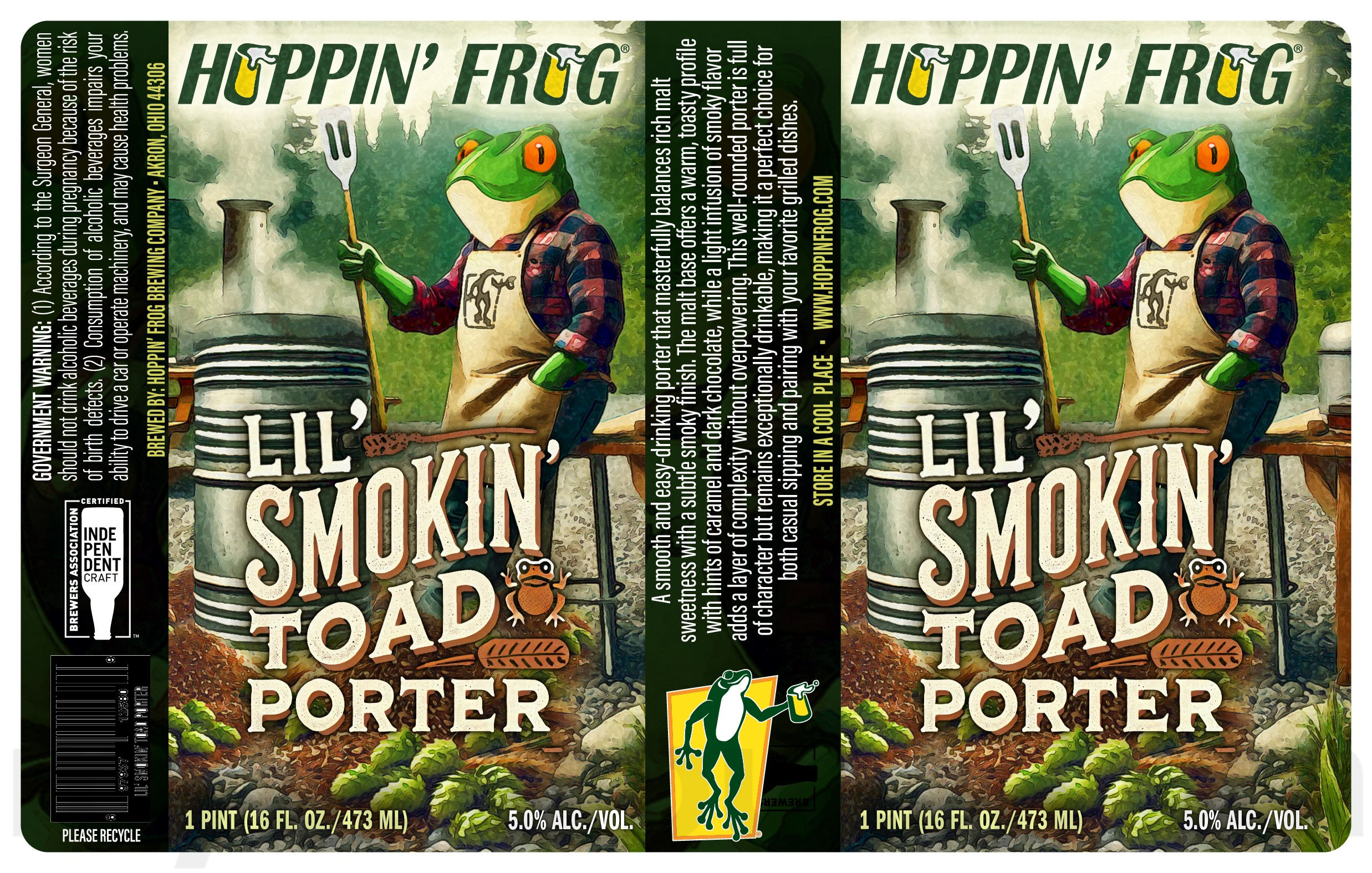 Hoppin’ Frog Adding Lil’ Smokin’ Toad Porter Hoppin’ Frog Adding Lil’ Smokin’ Toad Porter