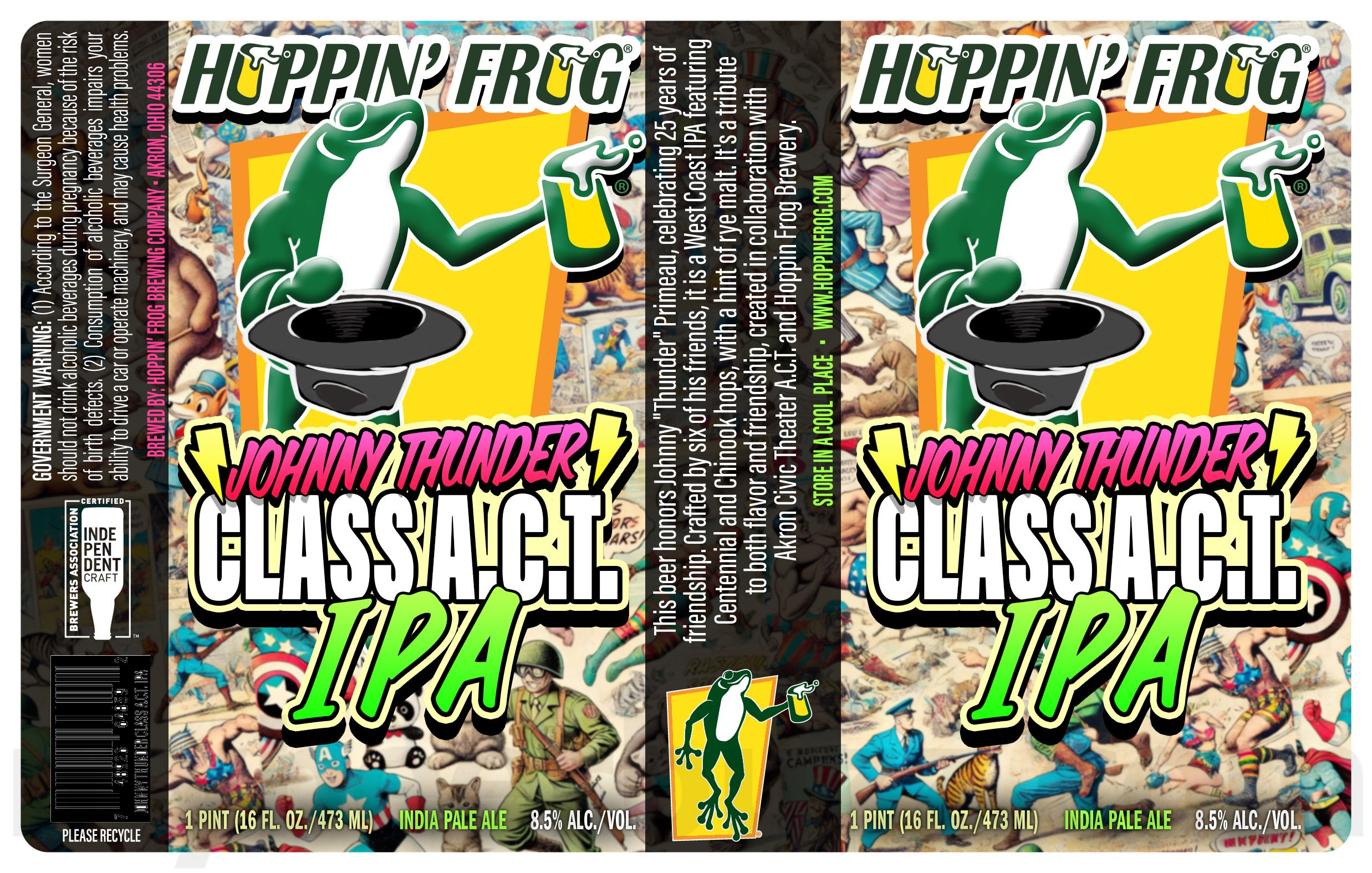 Hoppin’ Frog Adding Lil’ Smokin’ Toad Porter & Johnny Thunder Class A.C.T. 8 apostMBB 4244