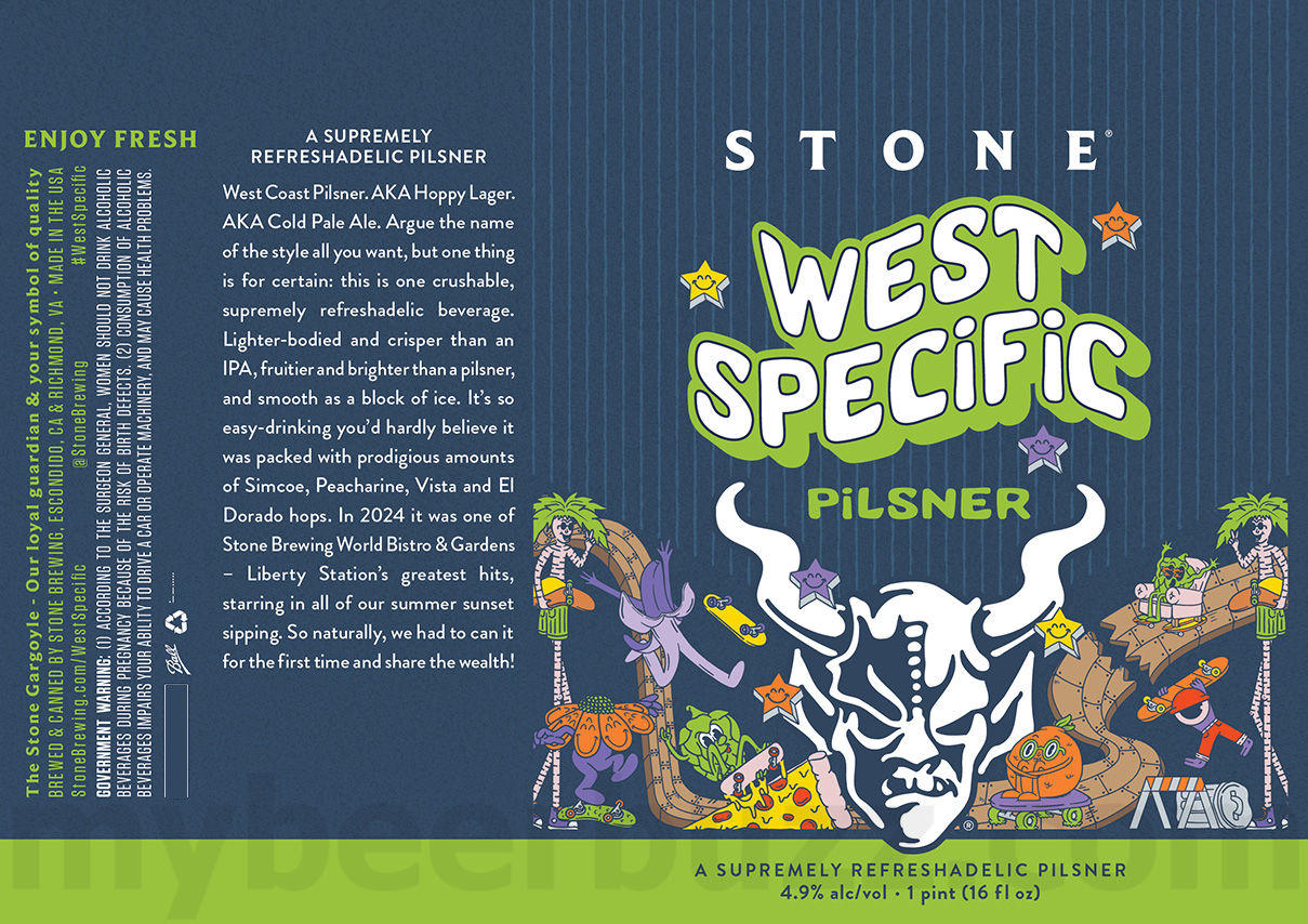 Stone Adding West Specific Supremely Refreshadelic Pilsner Stone Adding West Specific Supremely Refreshadelic Pilsner
