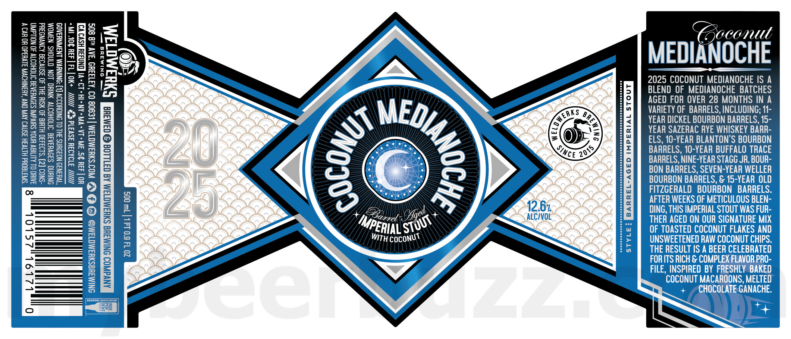 WeldWerks Announces 10-Year Anniversary Medianoche release / 2025 Coconut Medianoche 10 apostMBB 4295