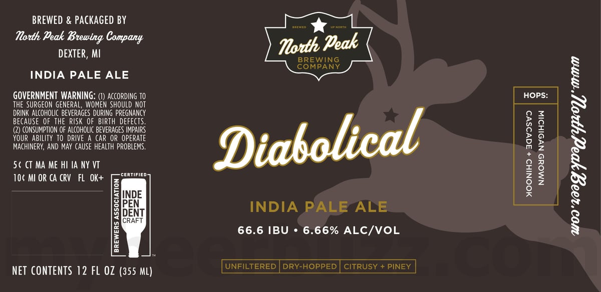 North Peak Updating Scout, Tropical Diabolical, Diabolical, Havoc, Vanilla Porter, Trailblazer, Hail & Siren 14 apostMBB 4311