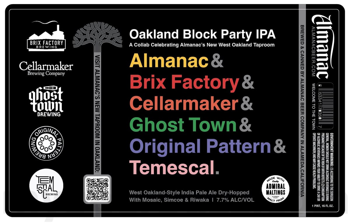 Almanac, Brix Factory, Cellarmaker, Ghost Town, Original Pattern & Temescal Collaborate On Oakland Block Party Almanac, Brix Factory, Cellarmaker, Ghost Town, Original Pattern & Temescal Collaborate On Oakland Block Party