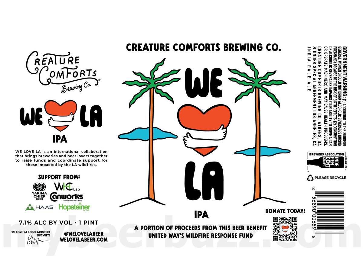 Creature Comforts Adding Cherry Oud Bruin, Bone Church, We Love LA, Coconut Cream Ale, Theodor & Fonio Lager Collaboration 12 apostMBB 4318