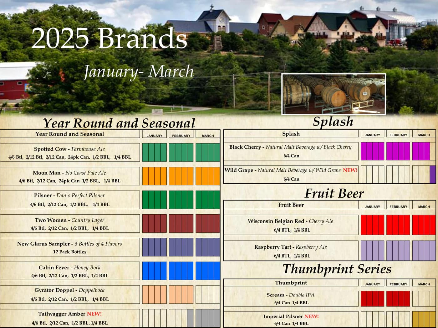 New Glarus Announces 2025 Jan-Mar Release Calendar 8 apostMBB 4321