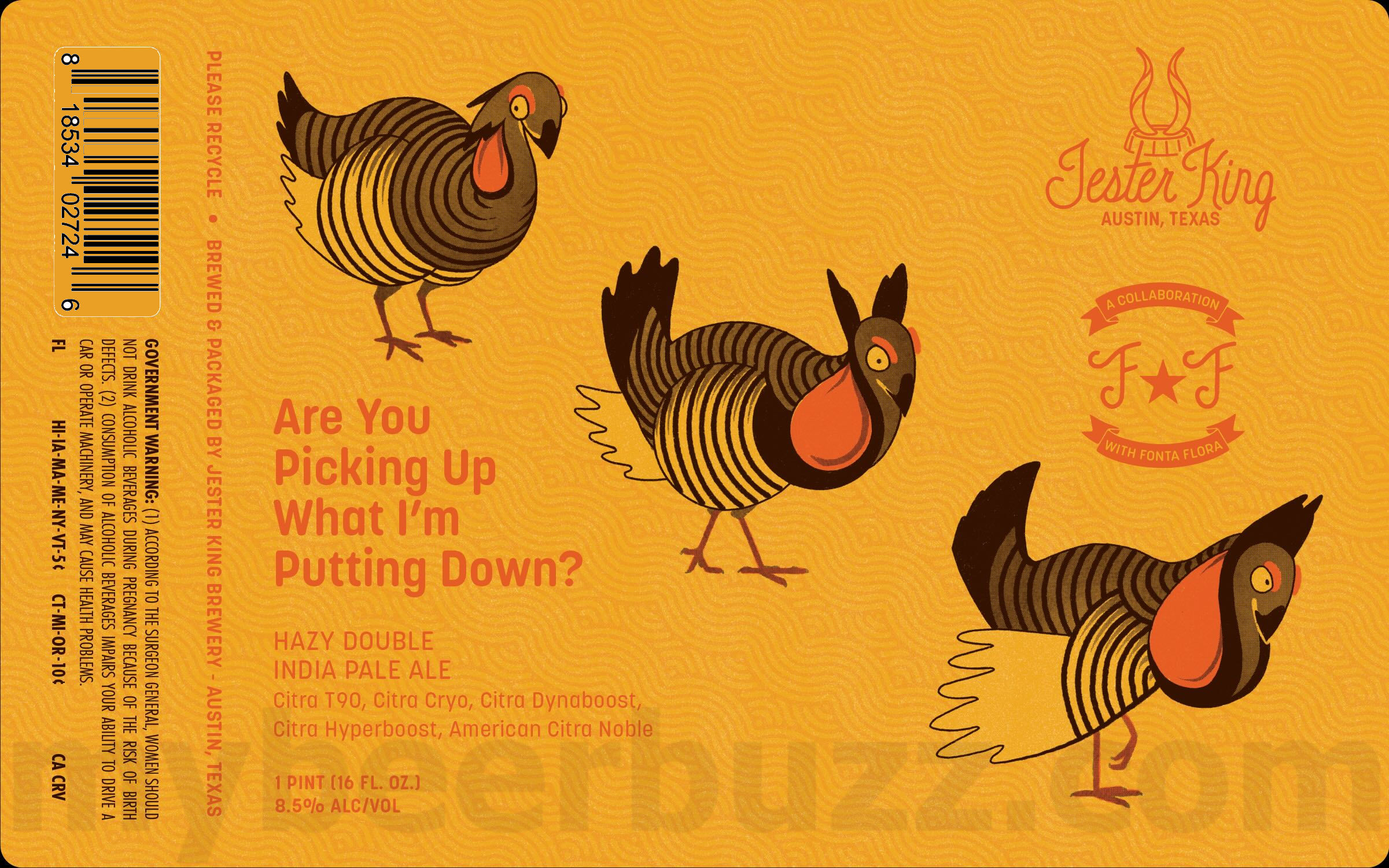 Jester King & Fonta Flora Collaborate On Are You Picking Up What I’m Putting Down? Jester King & Fonta Flora Collaborate On Are You Picking Up What I’m Putting Down?