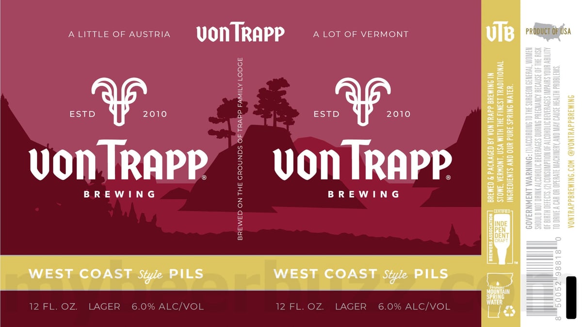 Von Trapp Brewing Adding Dortmunder Style Collaboration & West Coast Style Von Trapp Brewing Adding Dortmunder Style Collaboration & West Coast Style