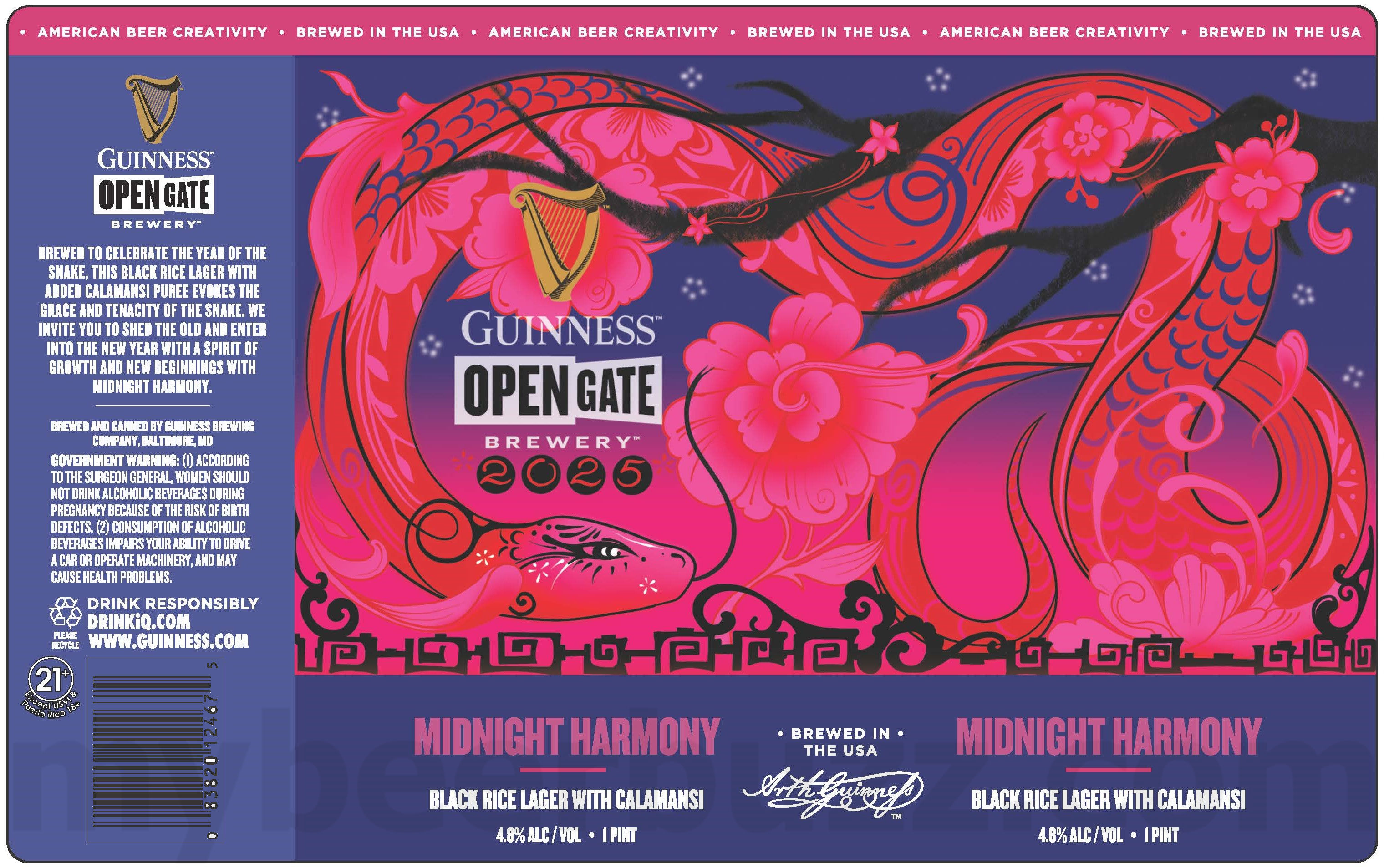 Guinness Open Gate Brewery Adding 2025 Midnight Harmony Guinness Open Gate Brewery Adding 2025 Midnight Harmony