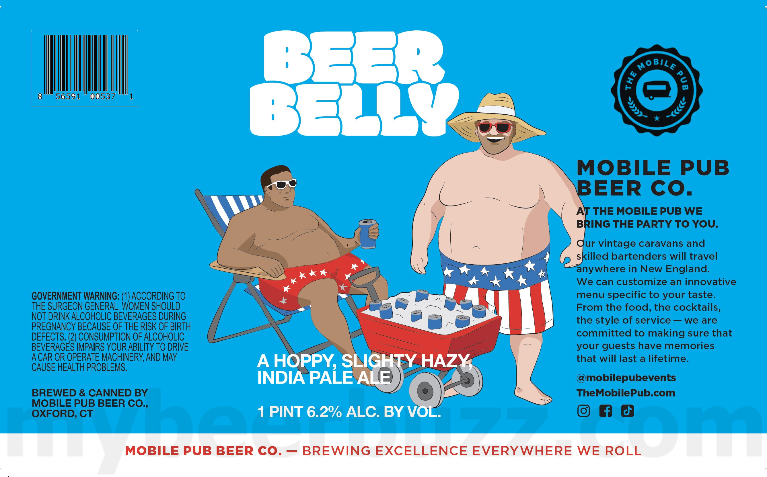 Mobile Pub Beer Adding Beer Belly Hazy IPA Mobile Pub Beer Adding Beer Belly Hazy IPA