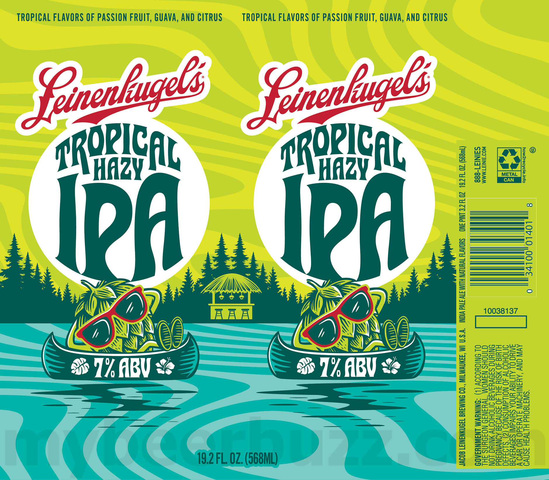 Leinenkugel’s Adding Tropical Hazy IPA 19.2oz Cans Leinenkugel’s Adding Tropical Hazy IPA 19.2oz Cans