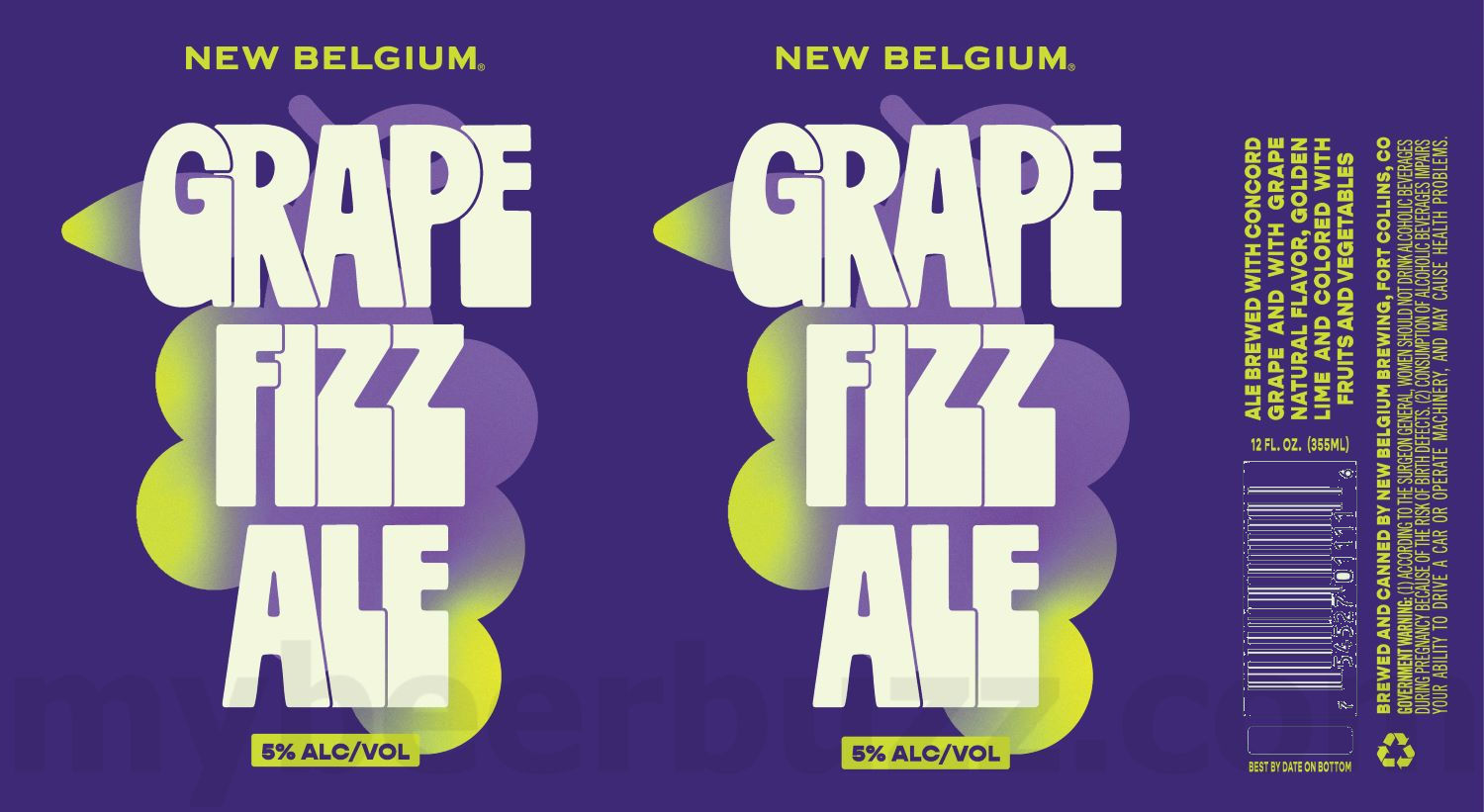 New Belgium Adding Grape Fizz Ale 8 apostMBB 4458