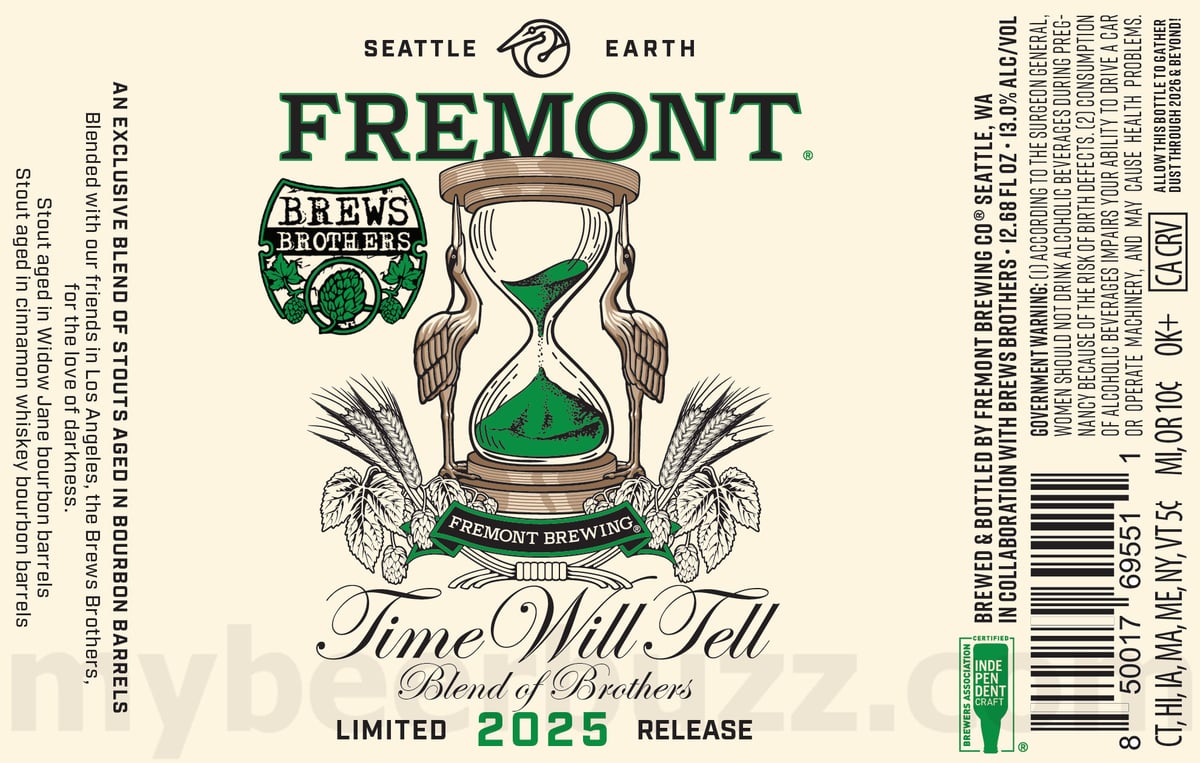 Freemont Brewing Adding Time Will Tell Blend Of Brothers Limited 2025 Release Collaboration Freemont Brewing Adding Time Will Tell Blend Of Brothers Limited 2025 Release Collaboration