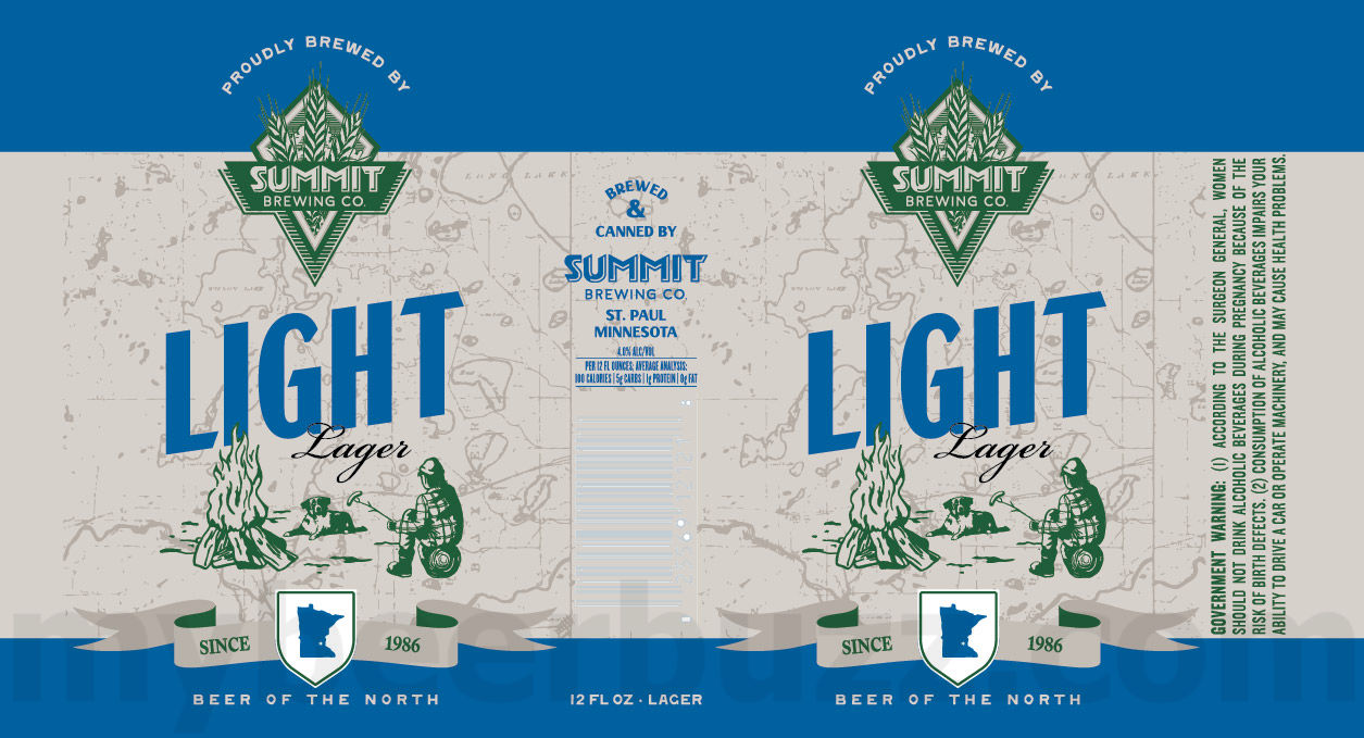 Summit Brewing Adding Summit Lager, Black & Light Lager Cans 10 apostMBB 4485