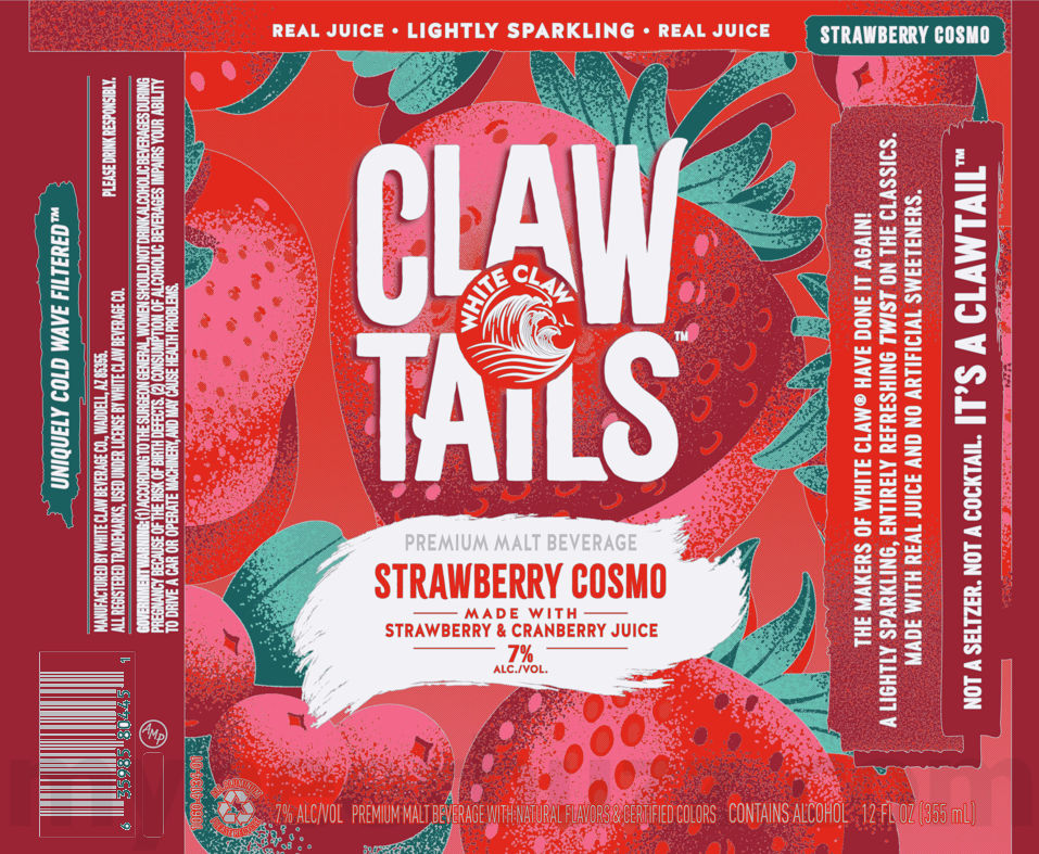 White Claw Adding Claw Tails Canned Cocktails: Tropical Mai Tai, Blackberry Mojito, Mango Margarita & Strawberry Cosmo White Claw Adding Claw Tails Canned Cocktails: Tropical Mai Tai, Blackberry Mojito, Mango Margarita & Strawberry Cosmo