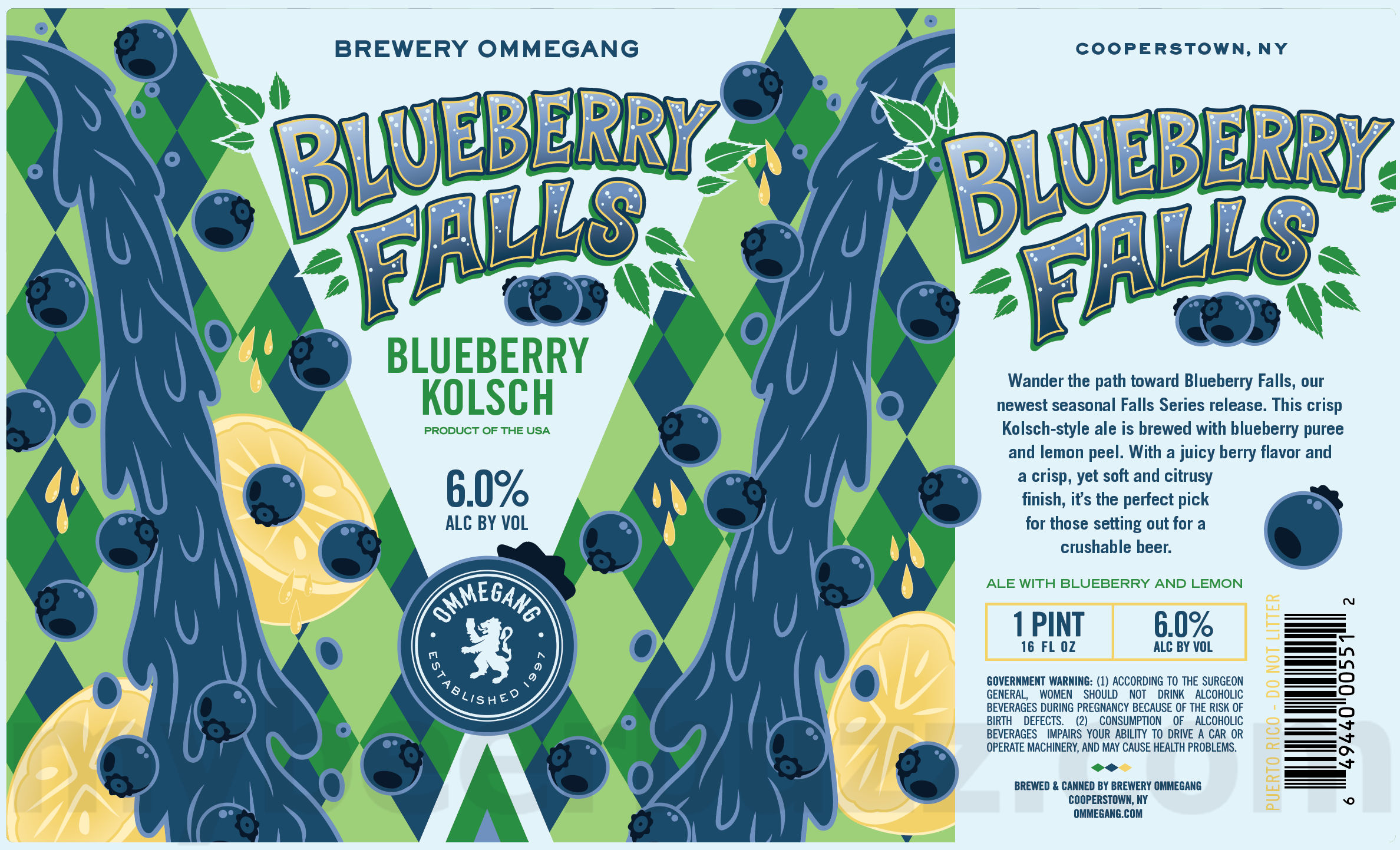 Ommegang Adding Blueberry Falls Kolsch Ommegang Adding Blueberry Falls Kolsch