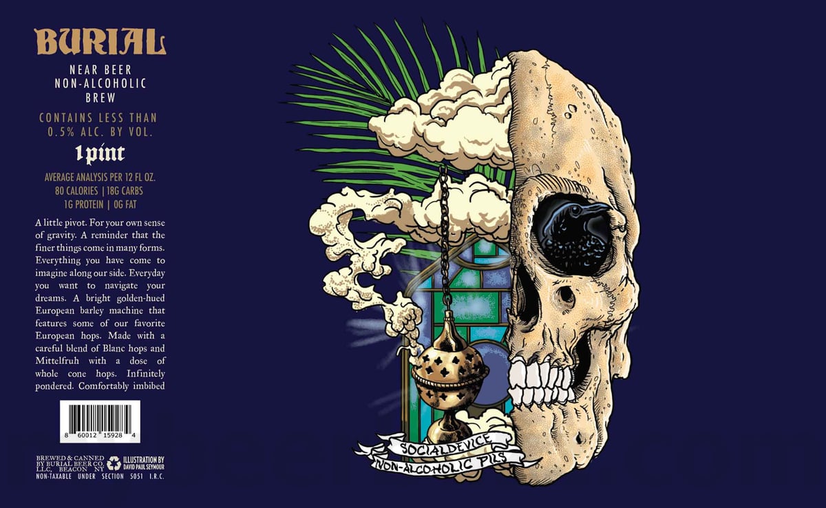 Burial Beer Adding Chaosmachine Non-Alcoholic IPA & Socialdevice Non-Alcoholic Pils 8 apostMBB 4527