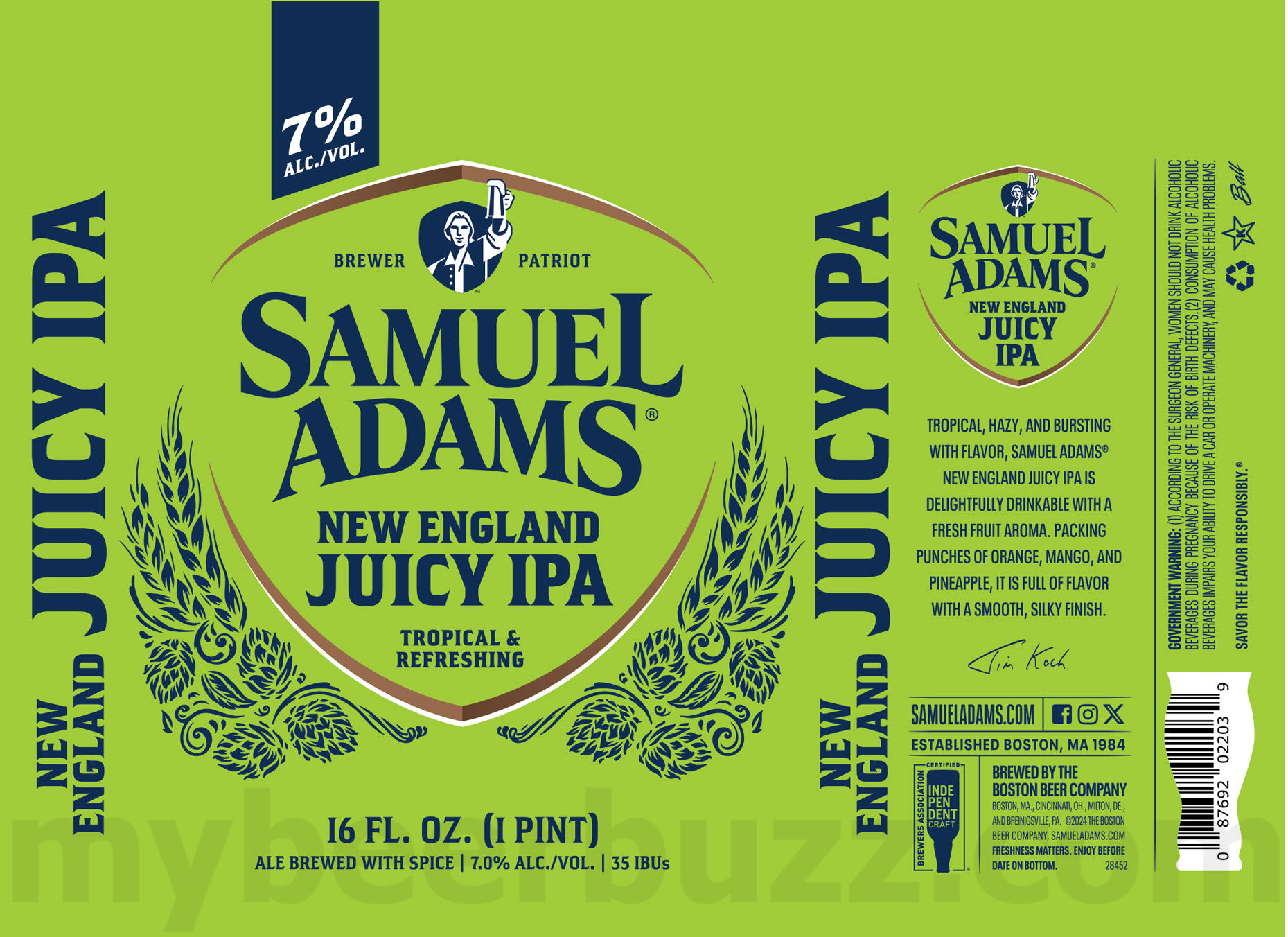 Samuel Adams Adding New England Juicy IPA 8 apostMBB 4568