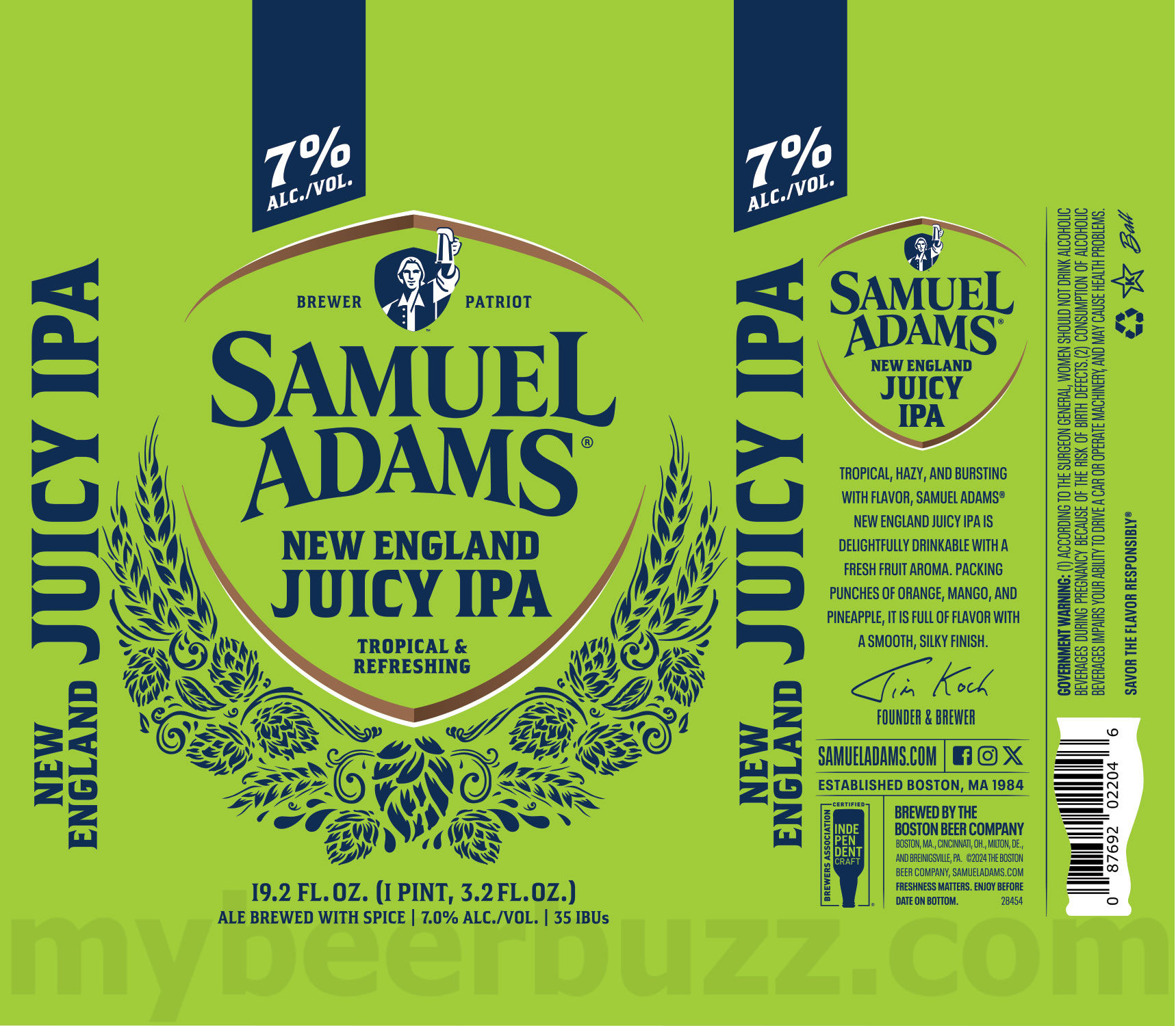 Samuel Adams Adding New England Juicy IPA Samuel Adams Adding New England Juicy IPA