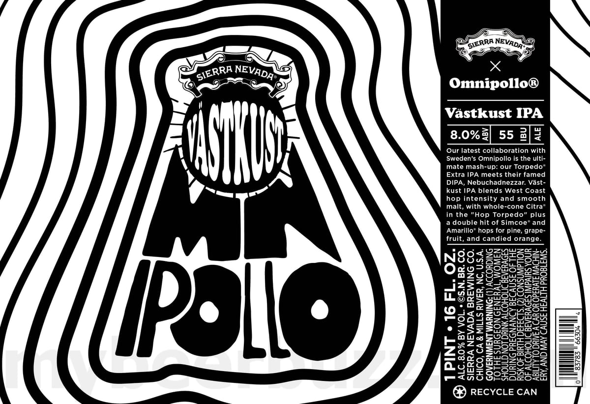 Sierra Nevada & Omnipollo Collaborate On Västkust IPA Sierra Nevada & Omnipollo Collaborate On Västkust IPA
