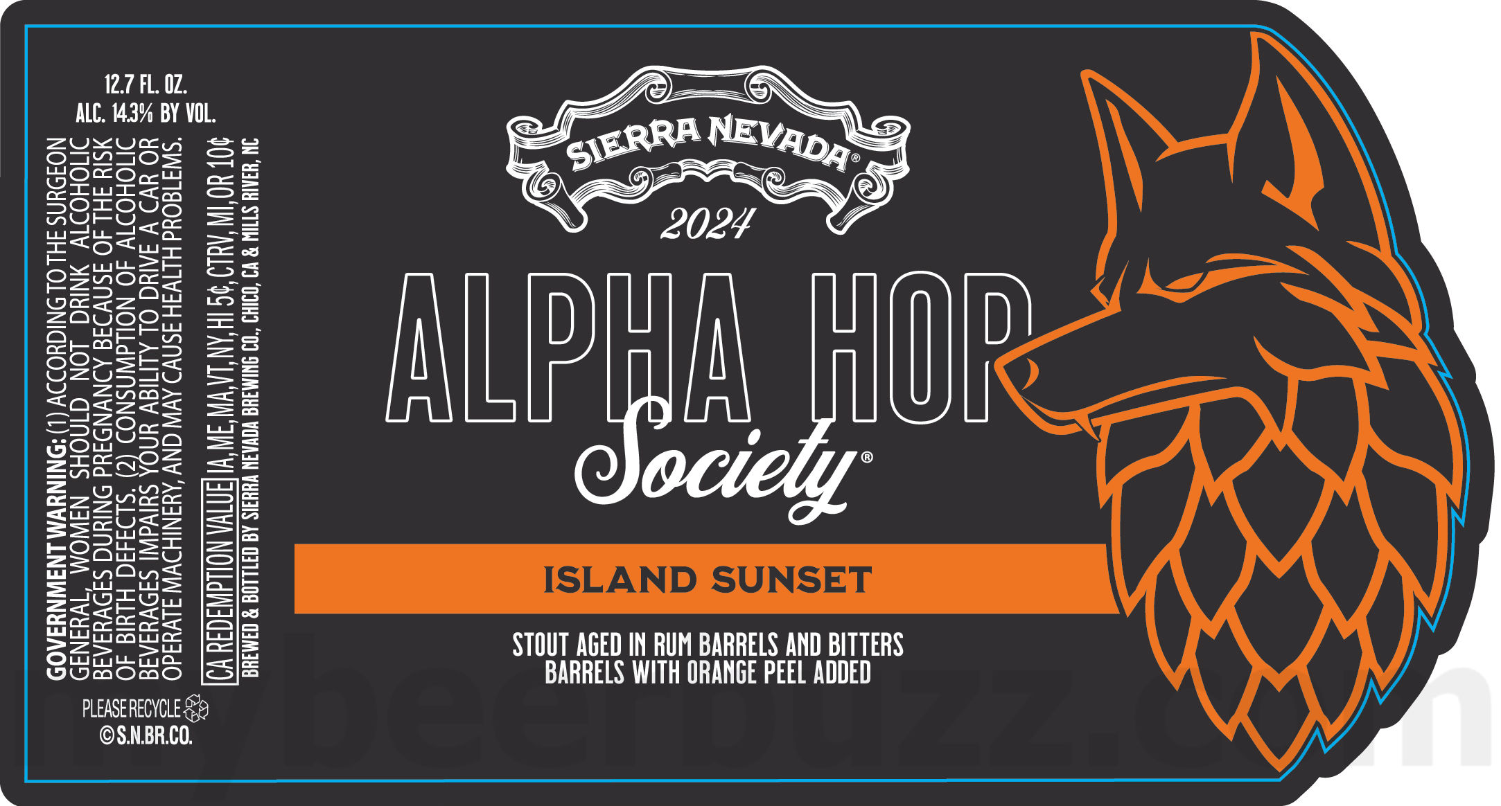 Sierra Nevada Adding Alpha Hop Society River Spey Toffee Delight, Island Sunset and Lemon Blueberry Delight 8 apostMBB 4679