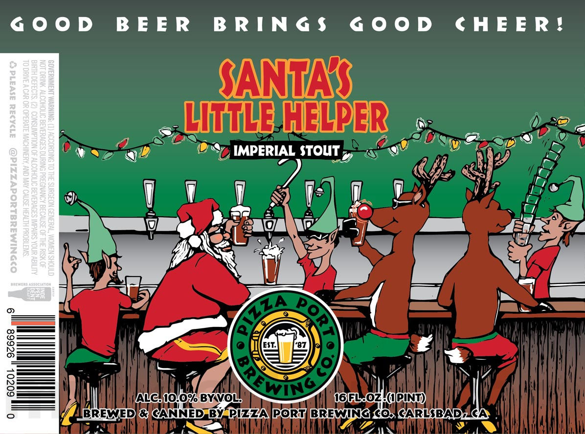 Pizza Port Santa’s Little Helper Returning In Cans Pizza Port Santa’s Little Helper Returning In Cans