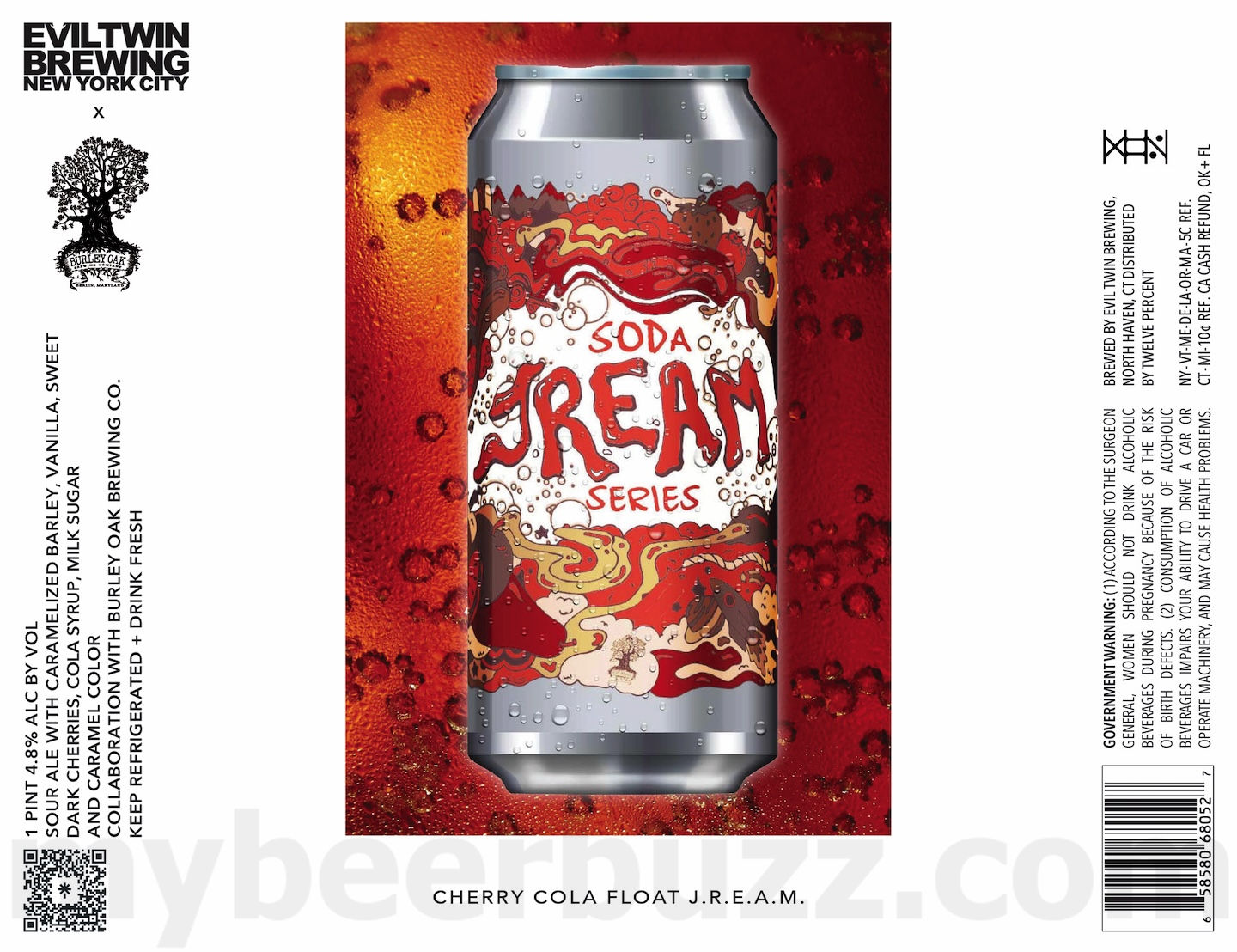 Evil Twin & Burley Oak Brewing Collaborate On Cherry Cola Float J.R.E.A.M. Evil Twin & Burley Oak Brewing Collaborate On Cherry Cola Float J.R.E.A.M.